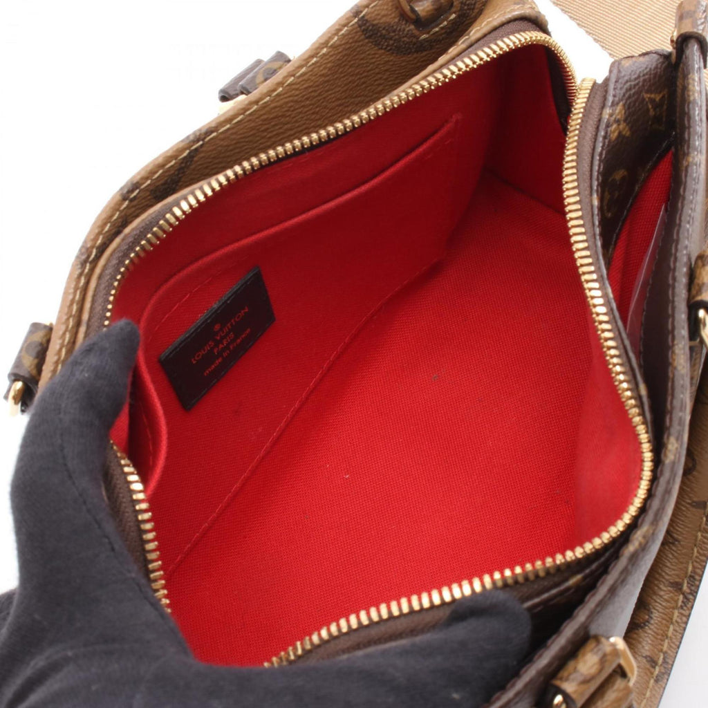 Louis Vuitton Brown Coated Canvas Handbag