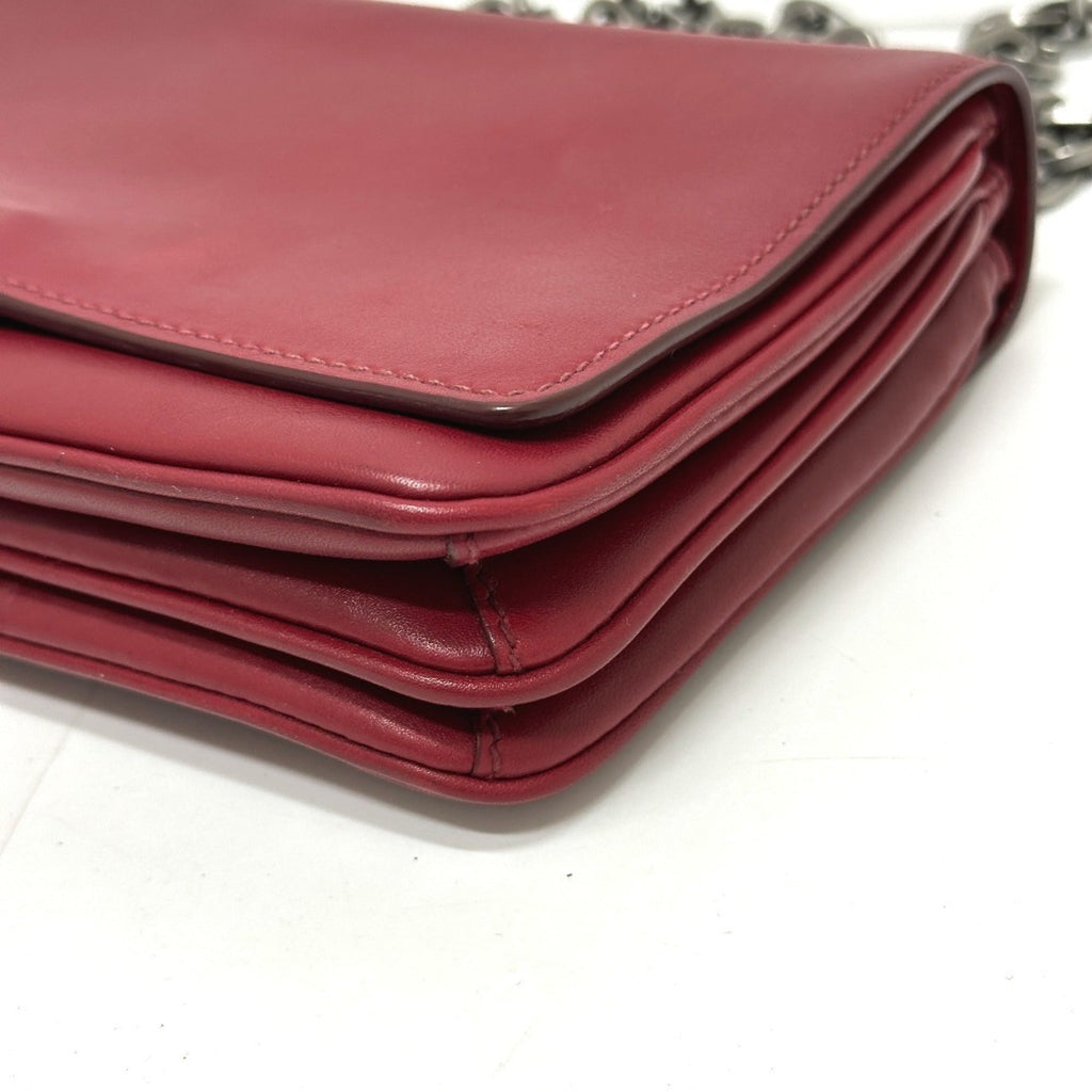 Prada Red Color Leather Shoulder Bag