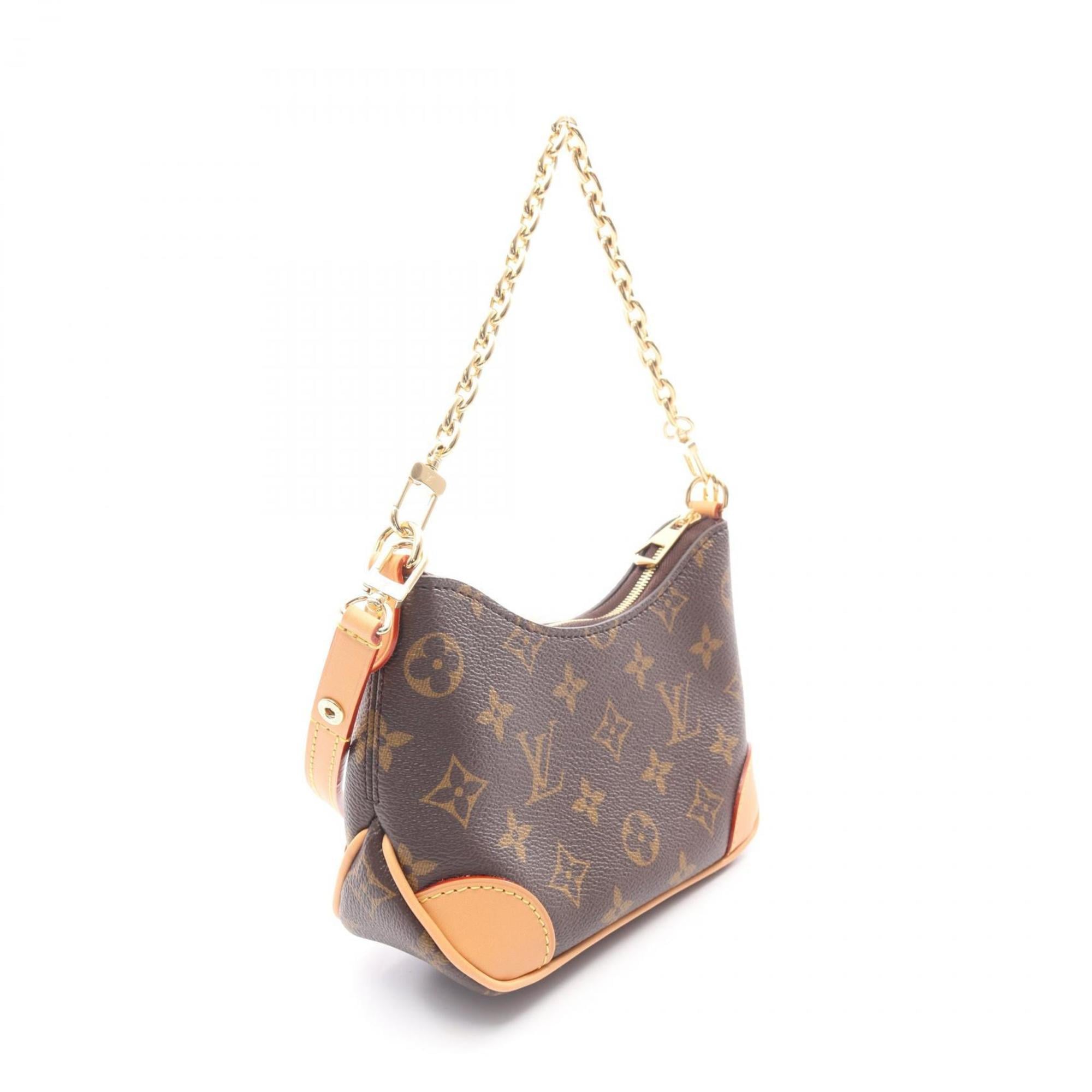 Louis Vuitton Brown Coated Canvas Leather Handbag