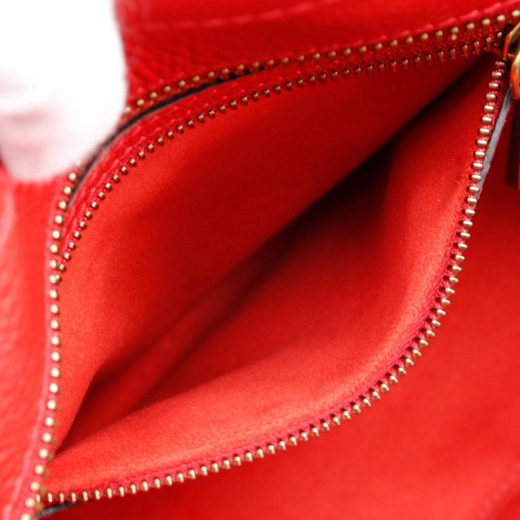 Celine Red Color Leather Handbag