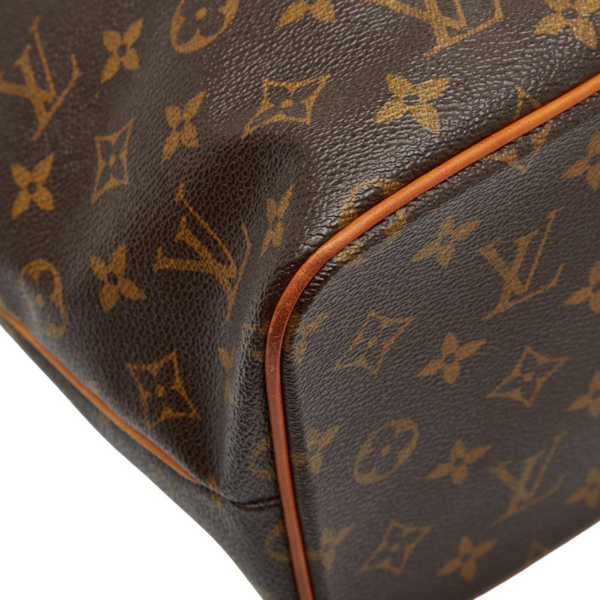 Louis Vuitton Brown Pvc Leather Handbag Shoulder Bag