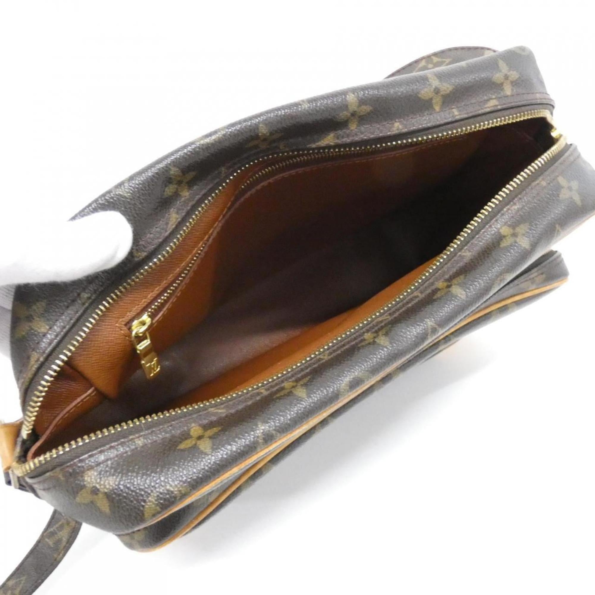 Louis Vuitton Marron Coated Canvas Shoulder Bag