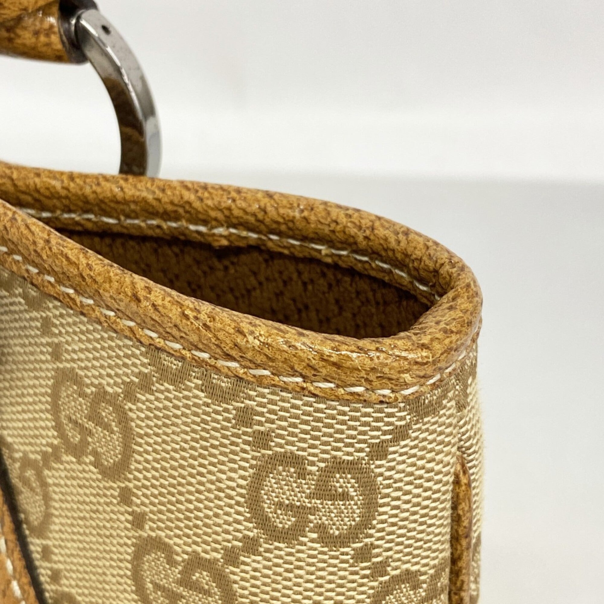 Gucci Brown Canvas Tote Bag (Pre-Owned)