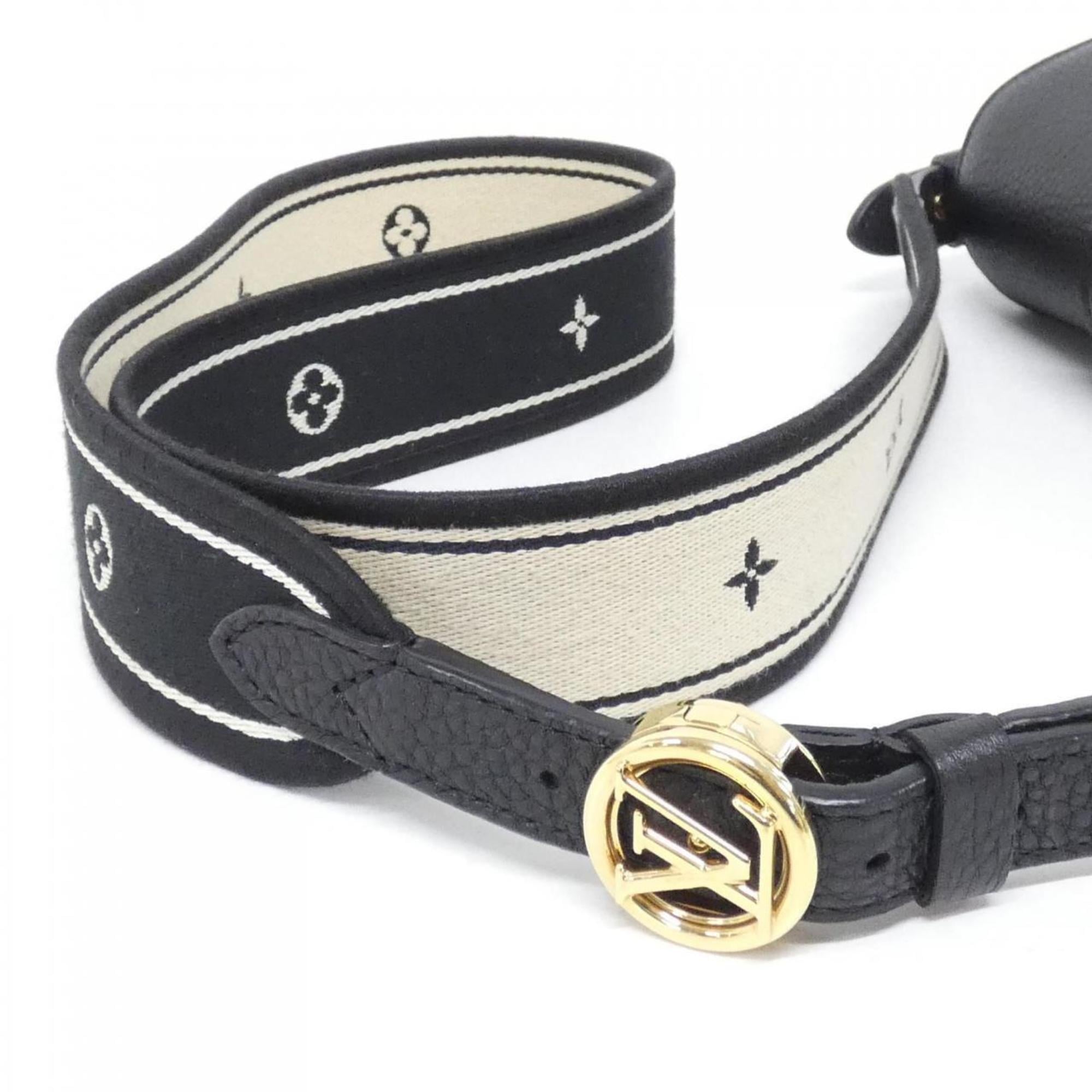 Louis Vuitton Black Leather Shoulder Bag
