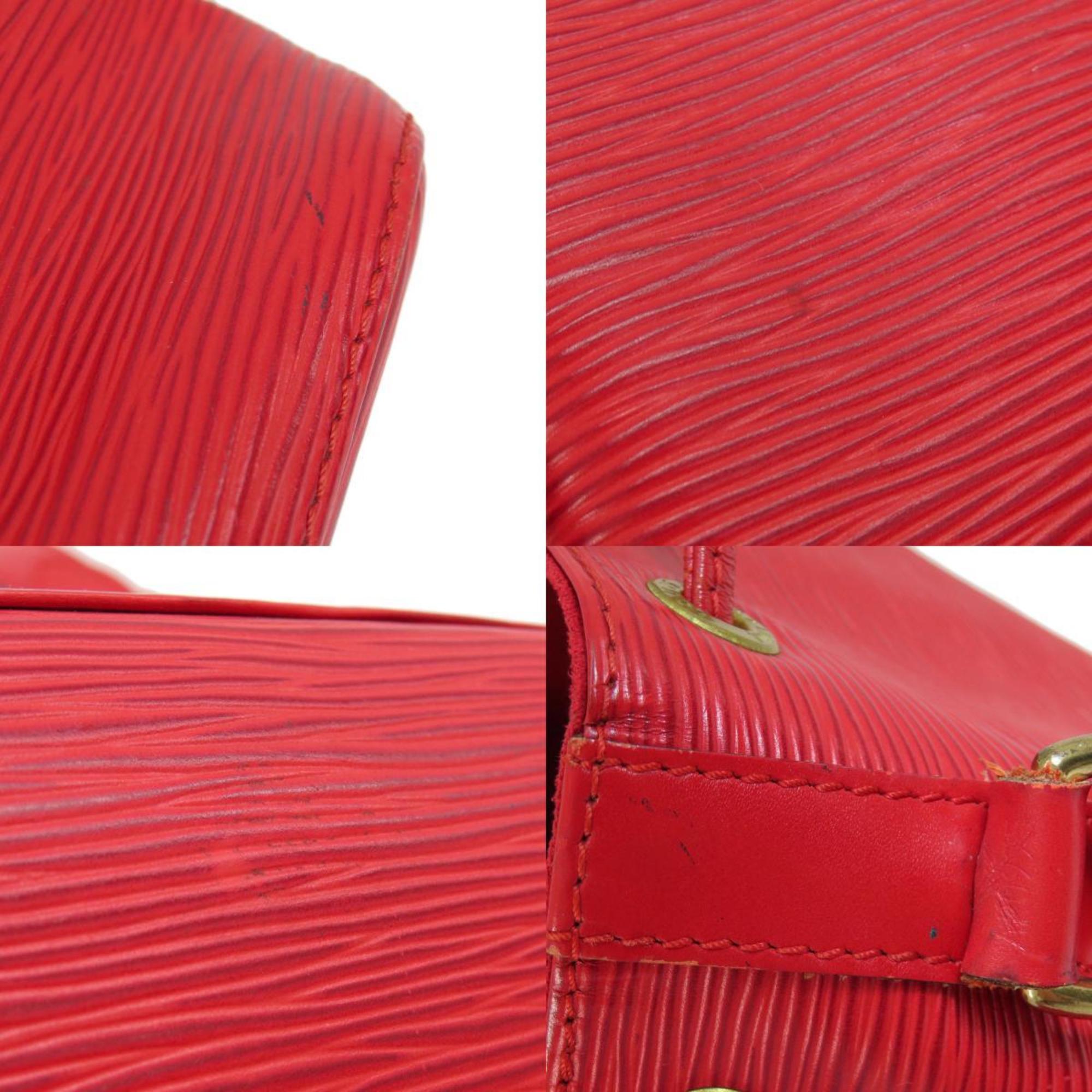 Louis Vuitton Epi Castilian Red Epi Leather Shoulder Bag