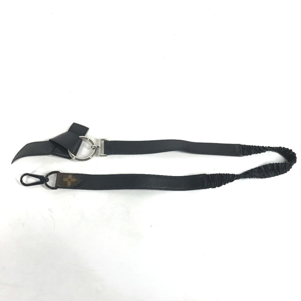Louis Vuitton Black Leather Chain/Shoulder Wallet