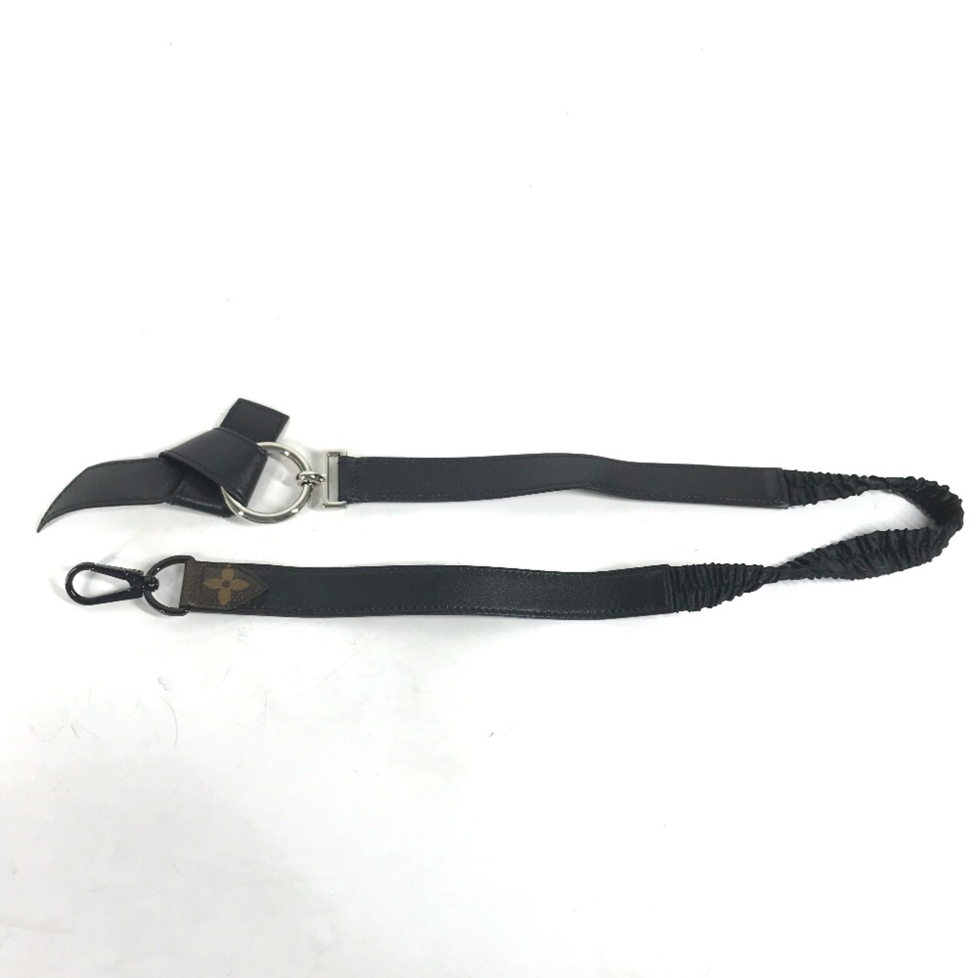 Louis Vuitton Black Leather Chain/Shoulder Wallet