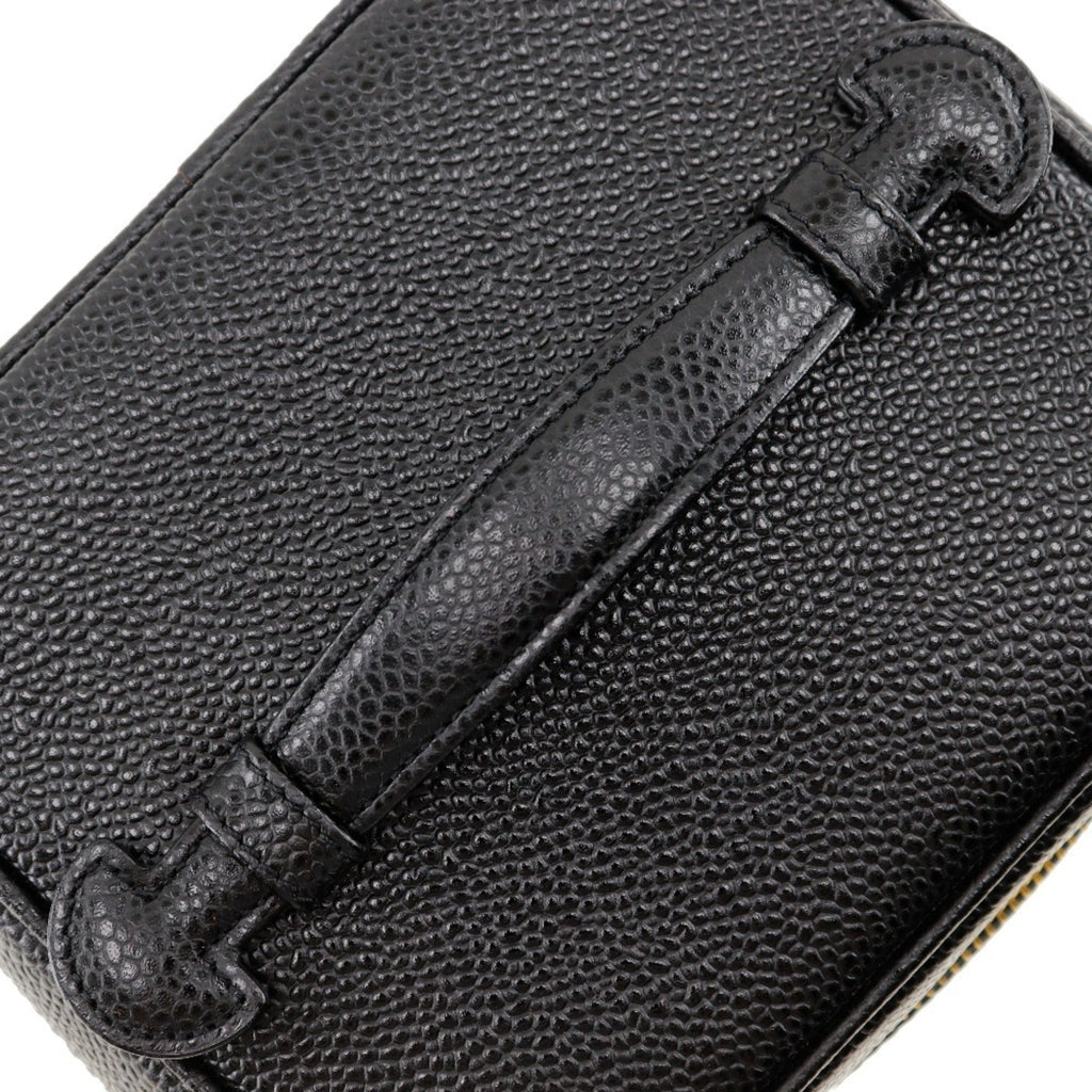 Chanel Caviar Skin Black Caviar Leather Handbag