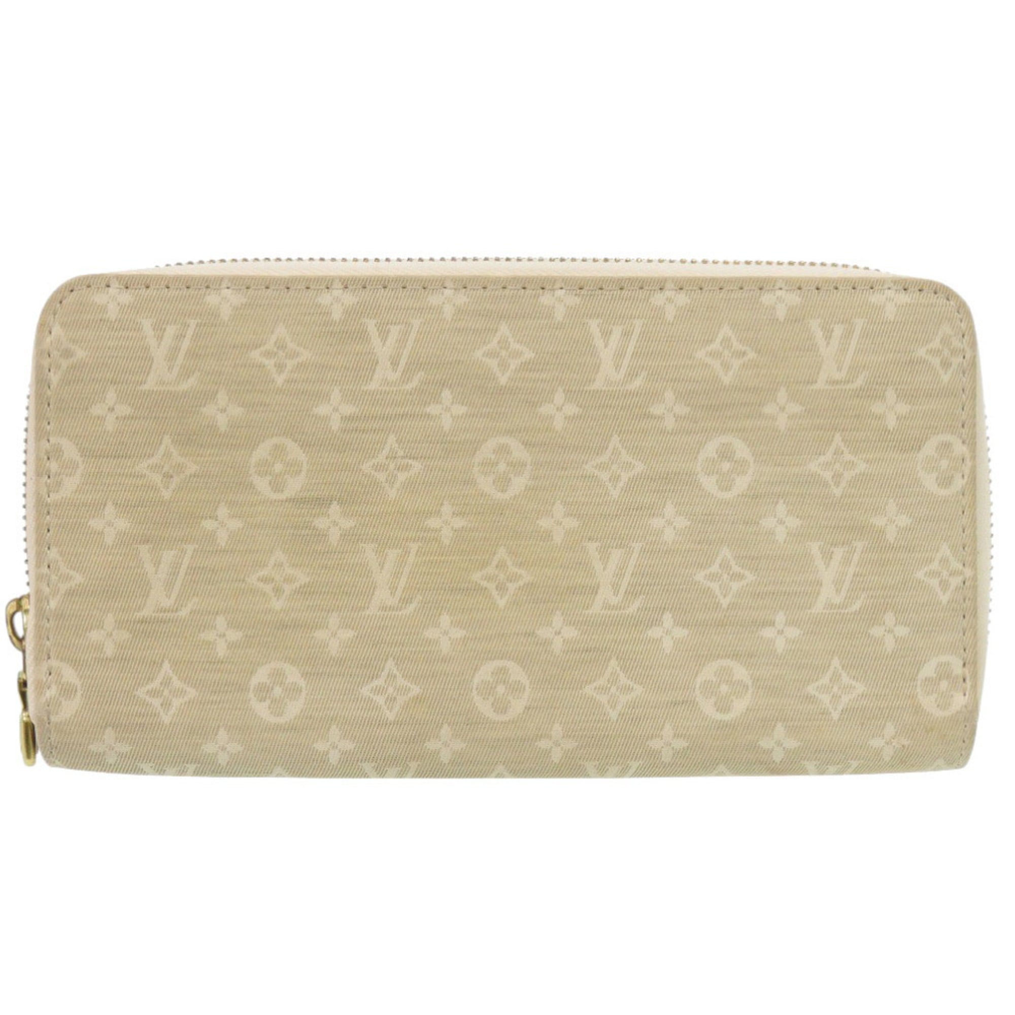 Louis Vuitton Beige Monogram Mini Lin Long Wallet