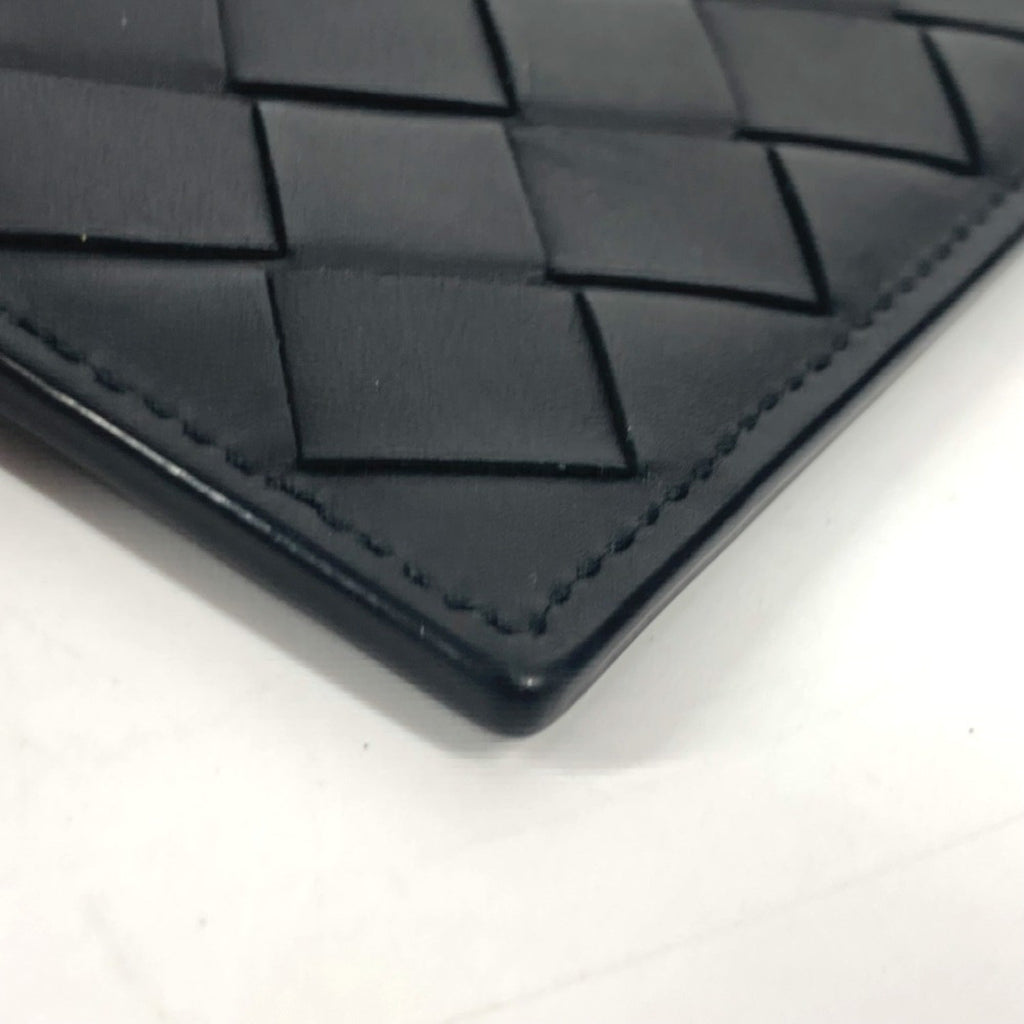 Bottega Veneta Intrecciato Black Leather Coin Purse/Coin Case