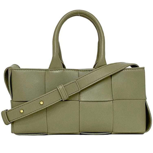 Bottega Veneta Light Green Leather Handbag Shoulder Bag