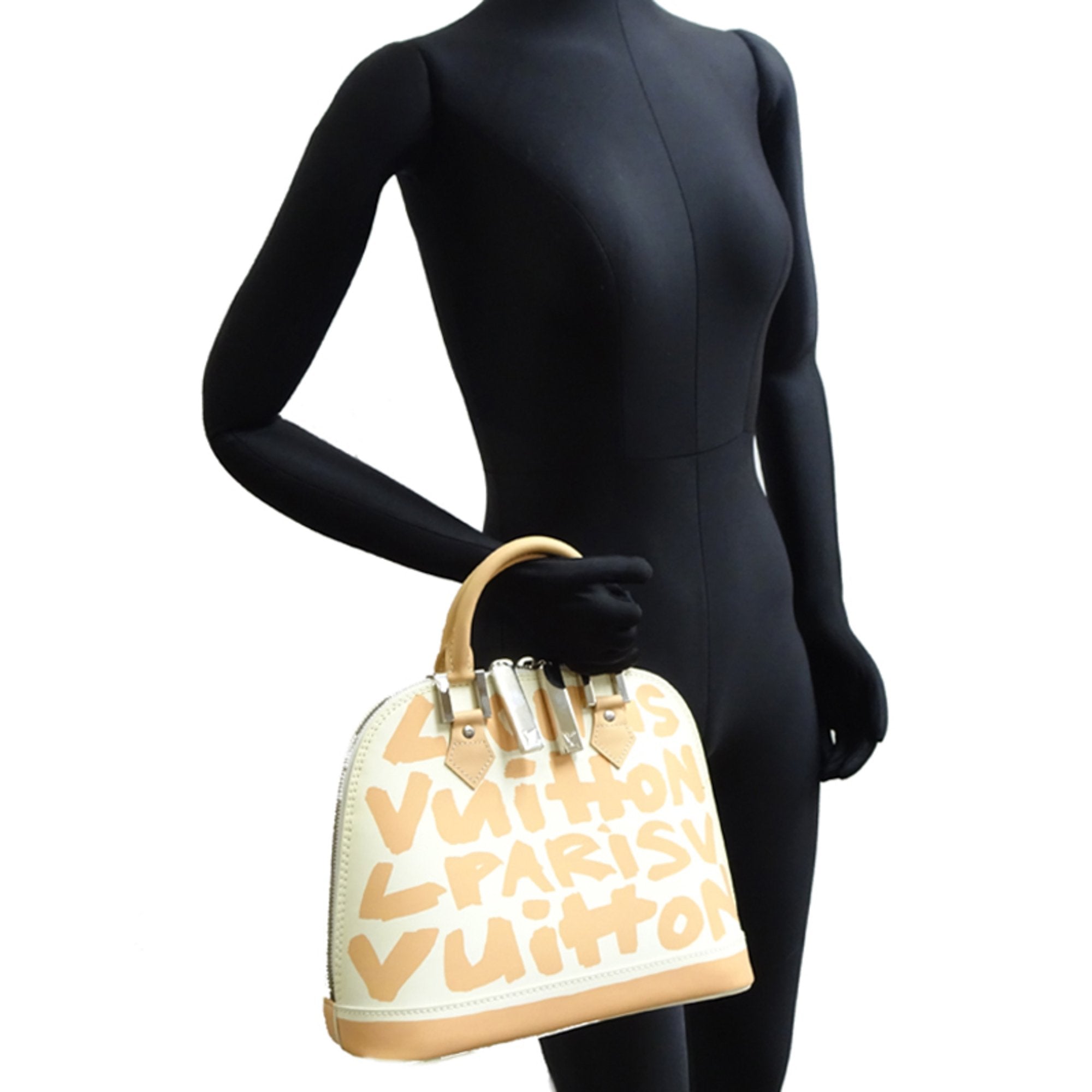 Louis Vuitton Beige White Handbag