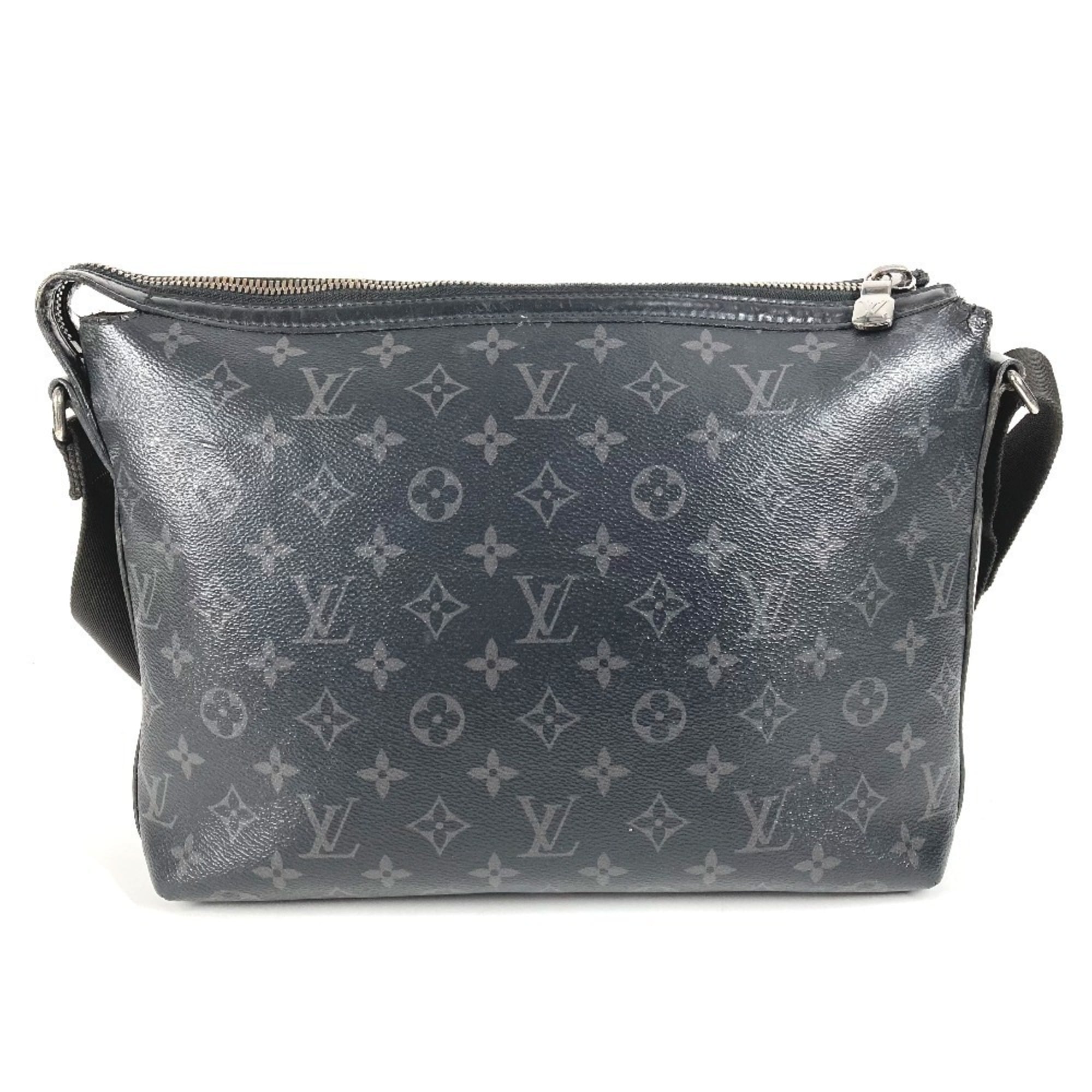 Louis Vuitton Black Monogram Eclipse Canvas Messenger Bag Shoulder Bag