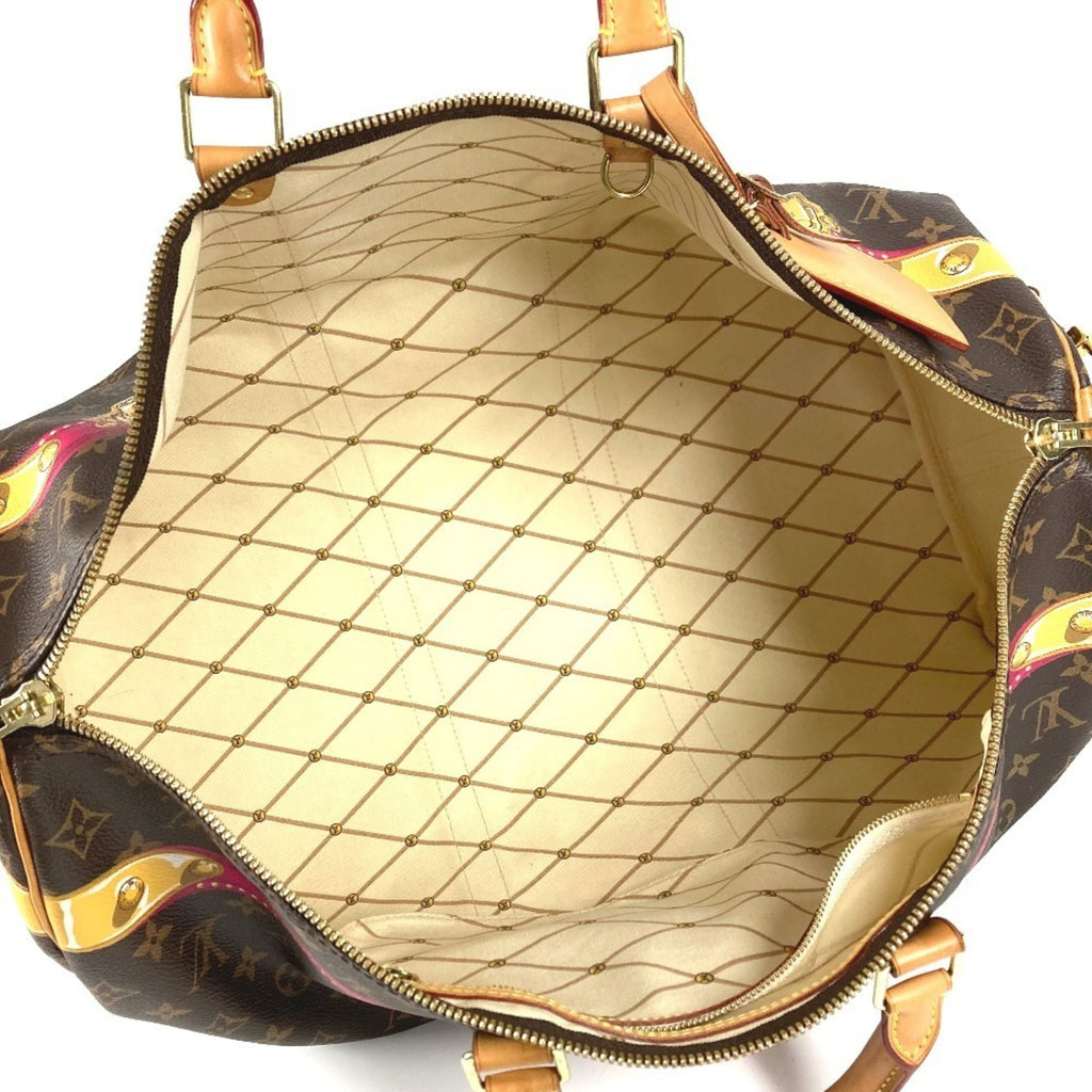 Louis Vuitton Monogram Brown Pink Monogram Boston Bag Shoulder Bag