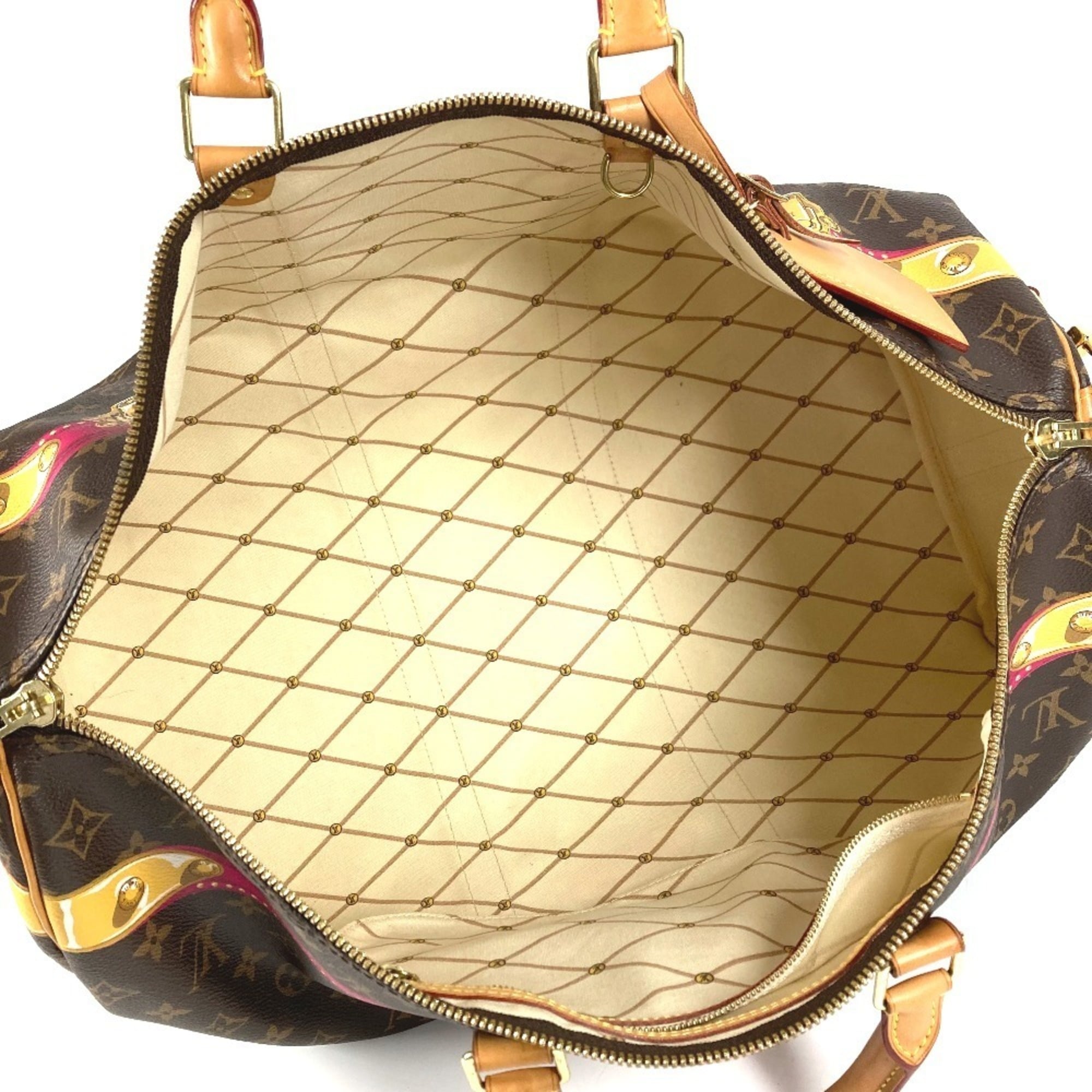Louis Vuitton Monogram Brown Pink Monogram Boston Bag Shoulder Bag