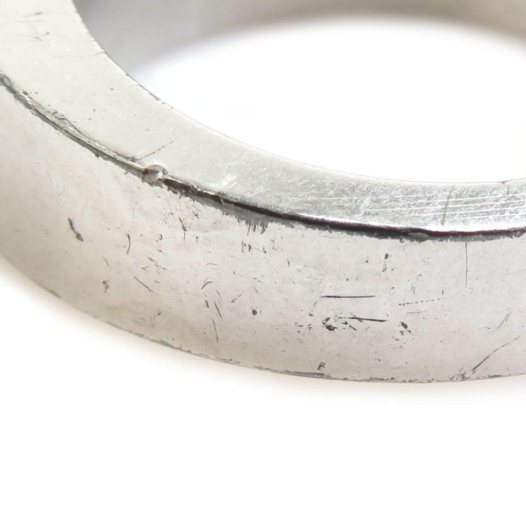Louis Vuitton Silver Metal Band Ring