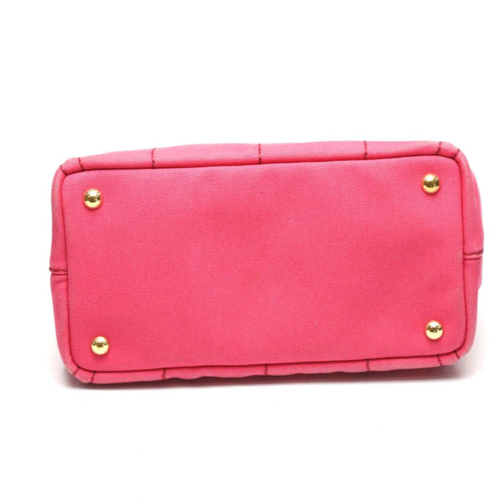 Prada Pink Canvas Tote Bag