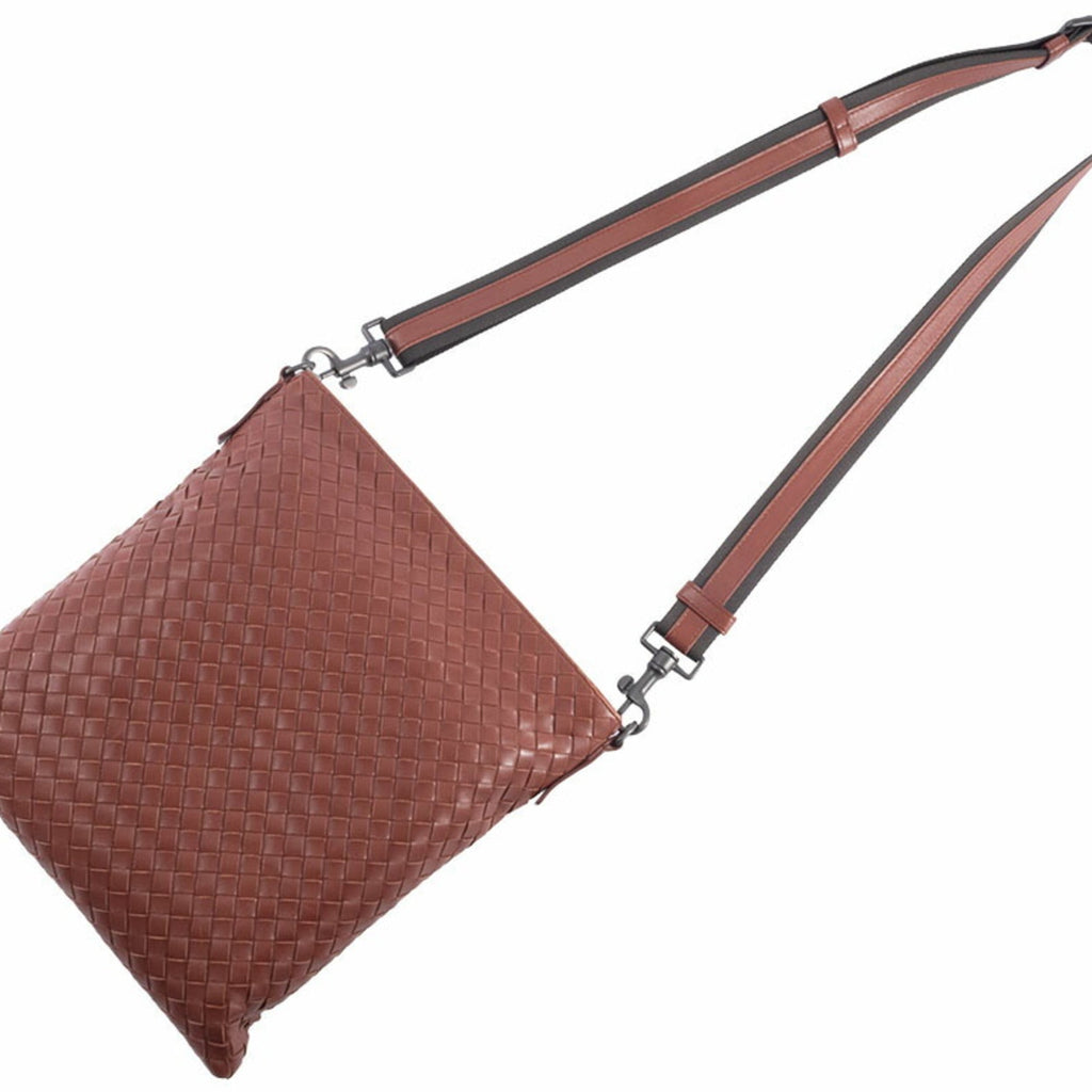 Bottega Veneta Intrecciato Brown Leather Shoulder Bag