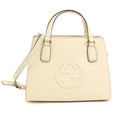 Gucci Ivory Leather Handbag (Pre-Owned)