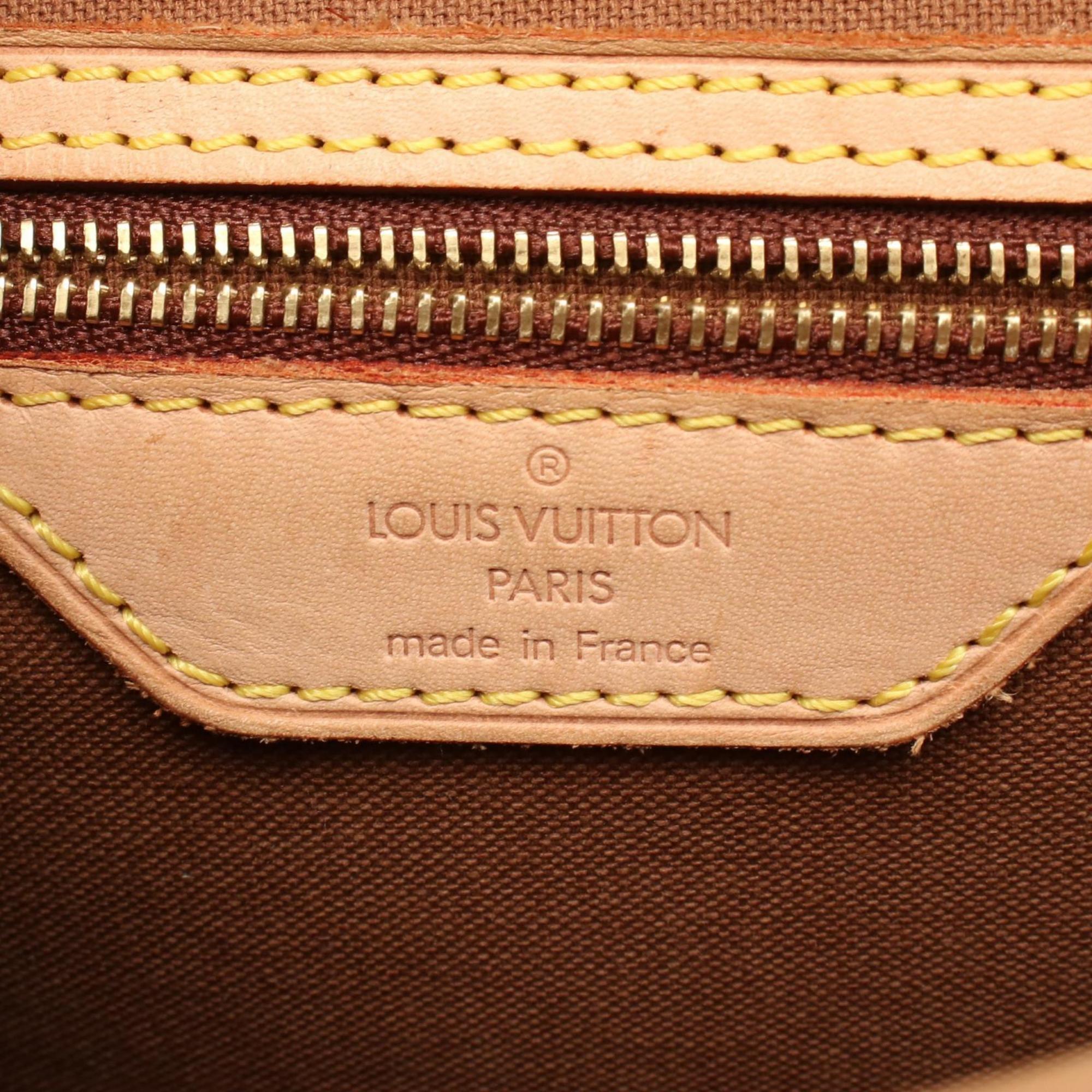 Louis Vuitton Brown Coated Canvas Pvc Leather Monogram Shoulder Bag