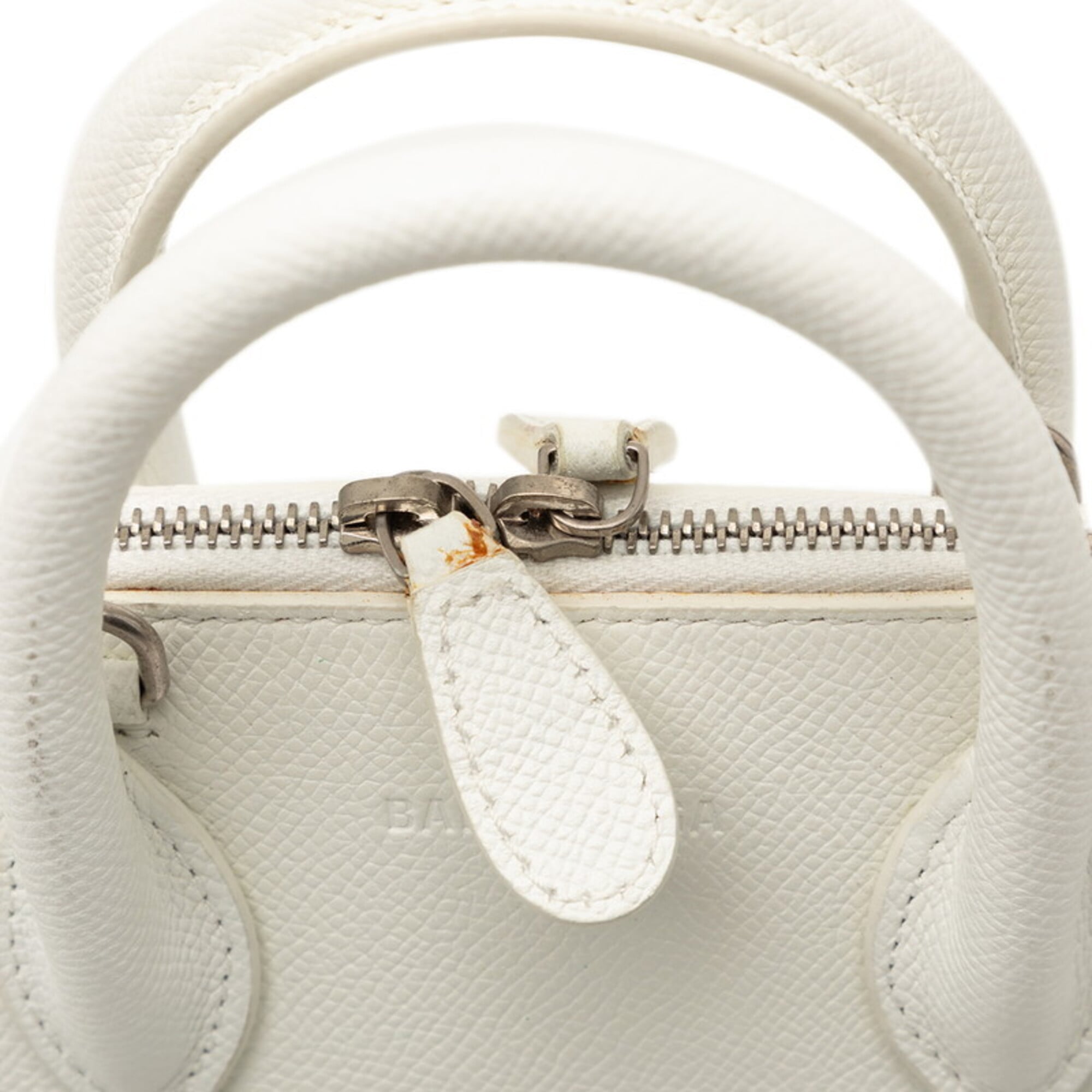 Balenciaga White Leather Handbag Shoulder