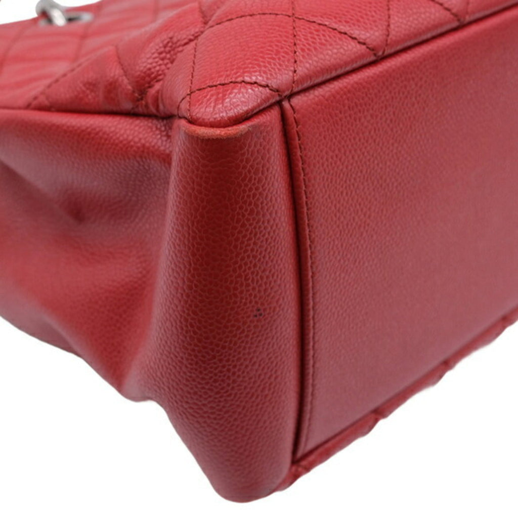 Chanel Red Color Caviar Leather Tote Bag