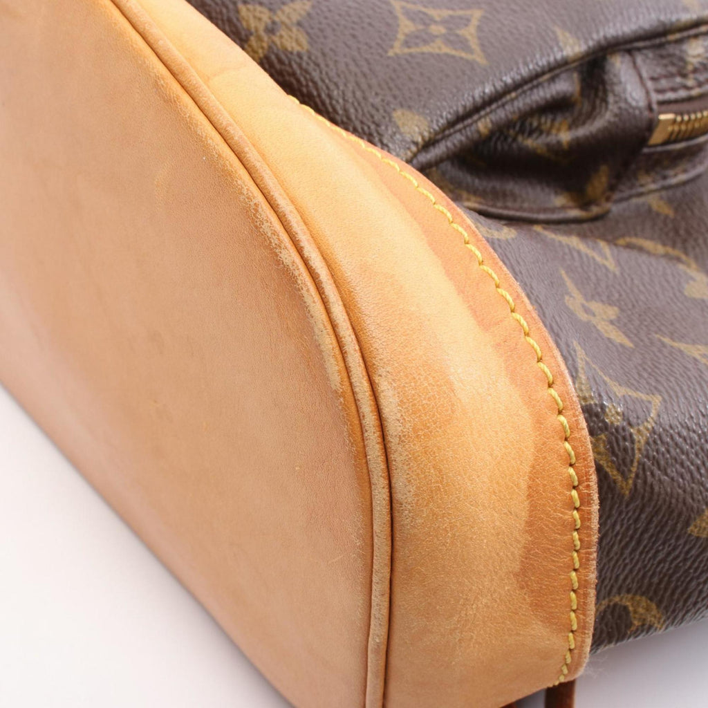 Louis Vuitton Brown Pvc Coated Canvas Monogram Leather Backpack