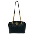 Gucci Black Leather Shoulder Bag Tote Bag (Pre-Owned)