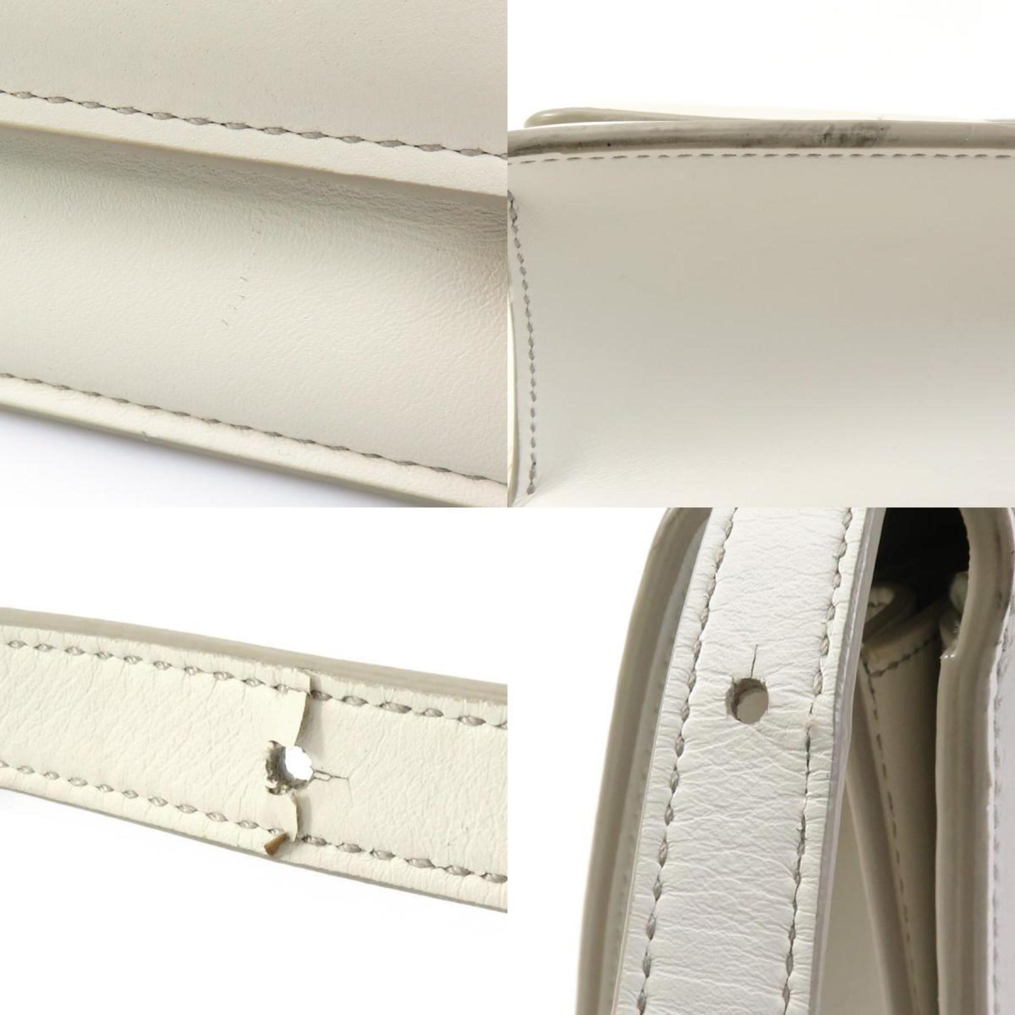 Bottega Veneta White Leather Shoulder Bag