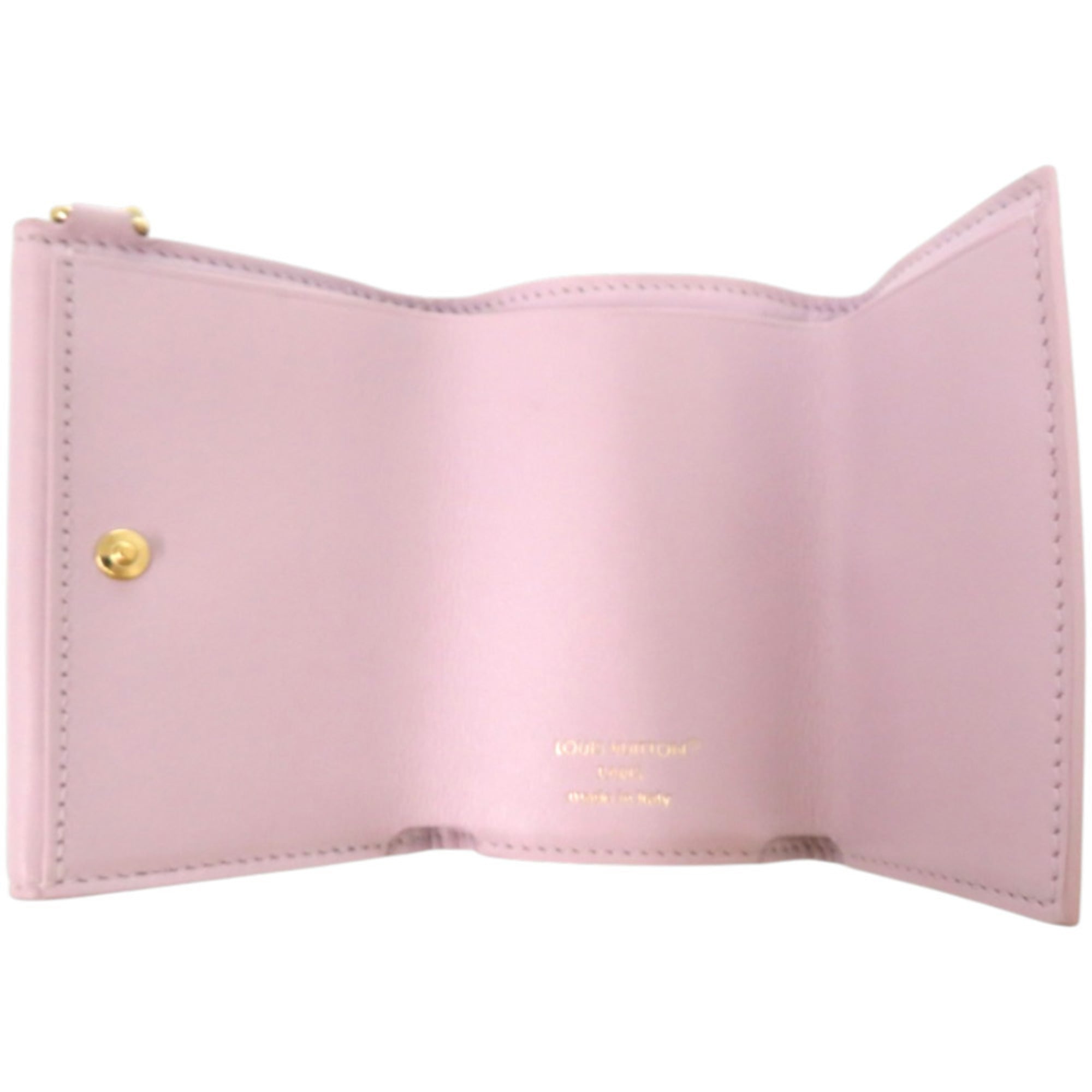 Louis Vuitton Purple Leather Wallet (Tri-Fold)