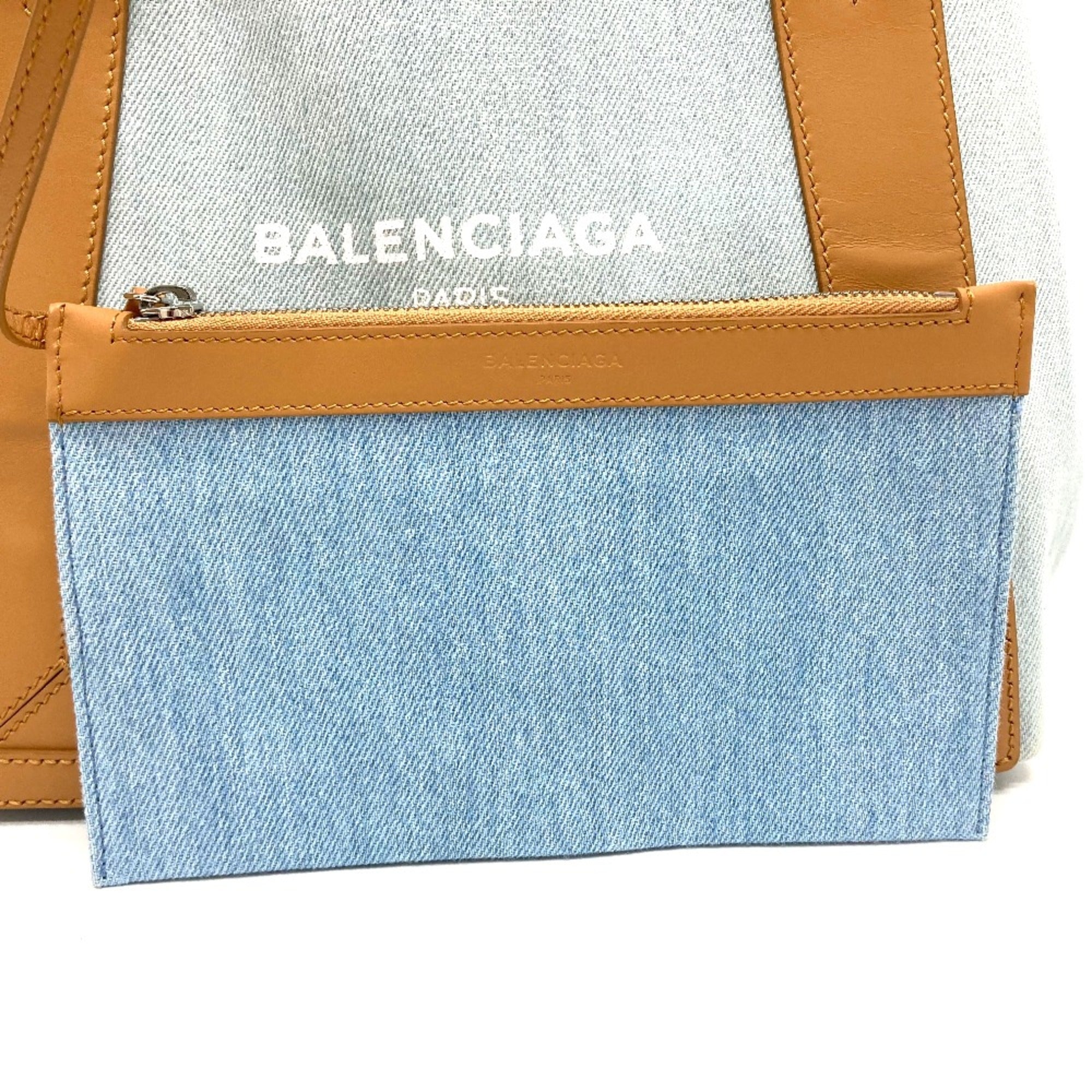 Balenciaga Blue Leather Tote