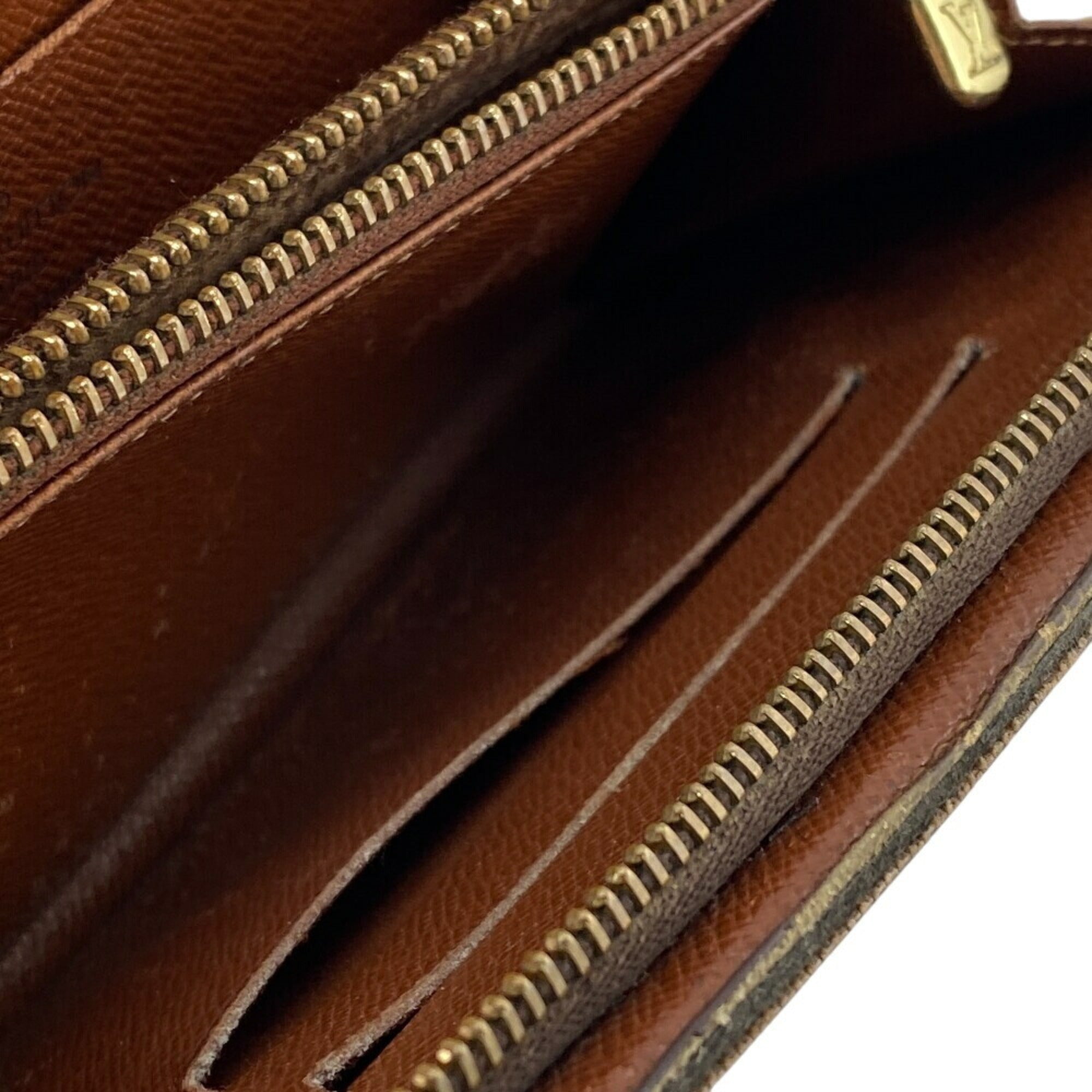 Louis Vuitton Monogram Brown Leather Long Wallet