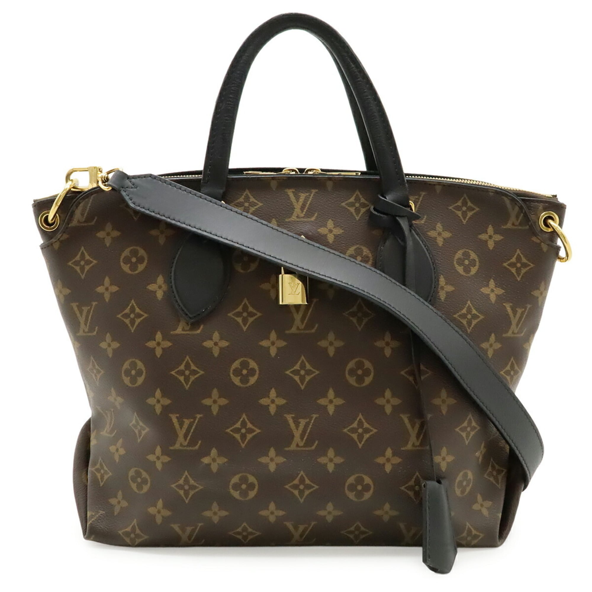 Louis Vuitton Black Monogram Noir Monogram Pvc Leather Coated Canvas Shoulder Bag Tote Bag