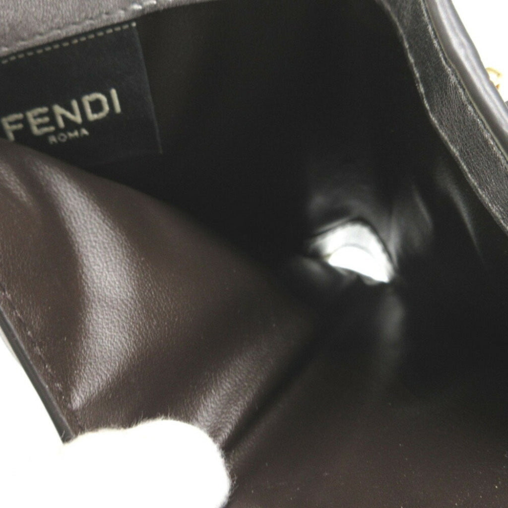Fendi Silver Leather Wallet (Bi-Fold)