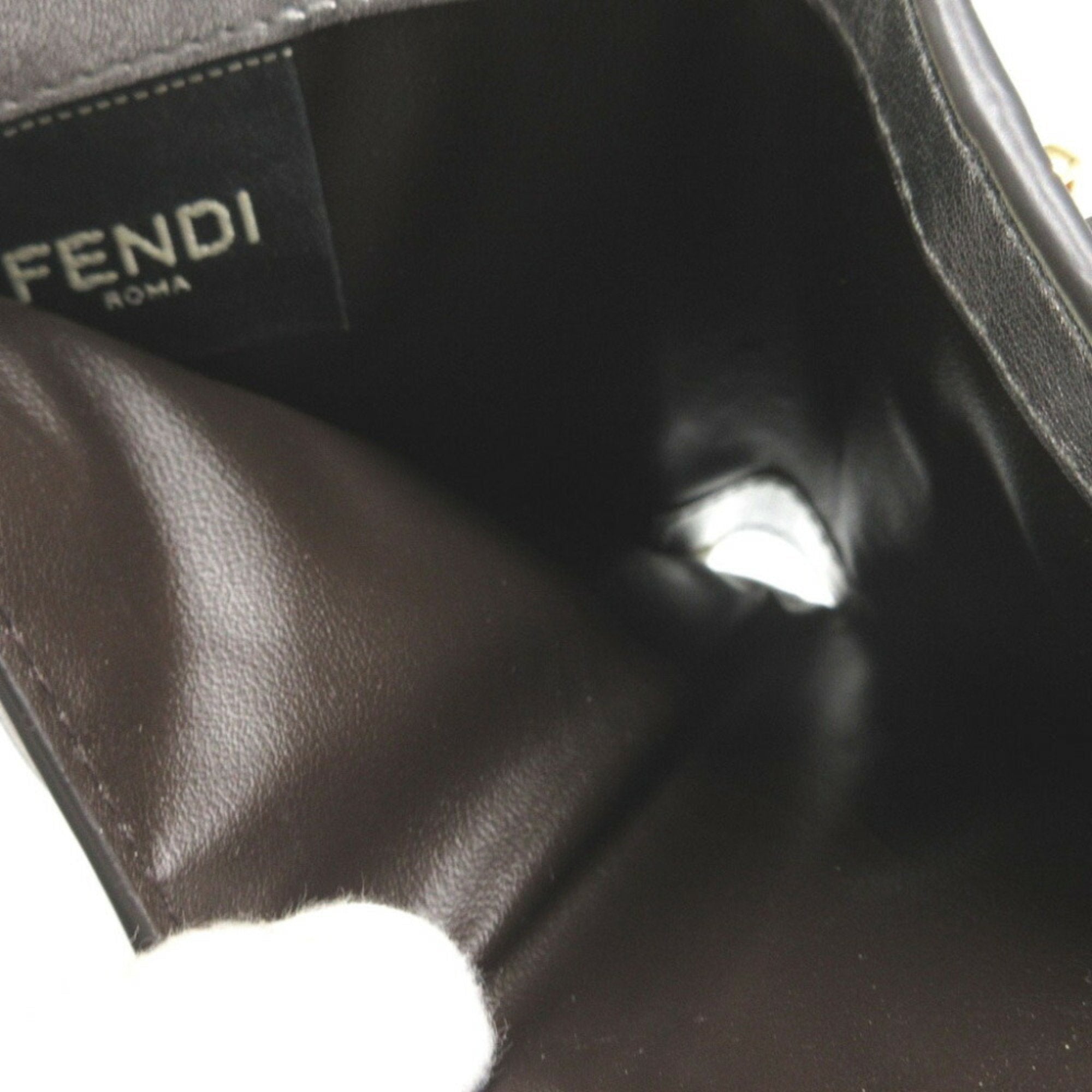Fendi Silver Leather Wallet (Bi-Fold)