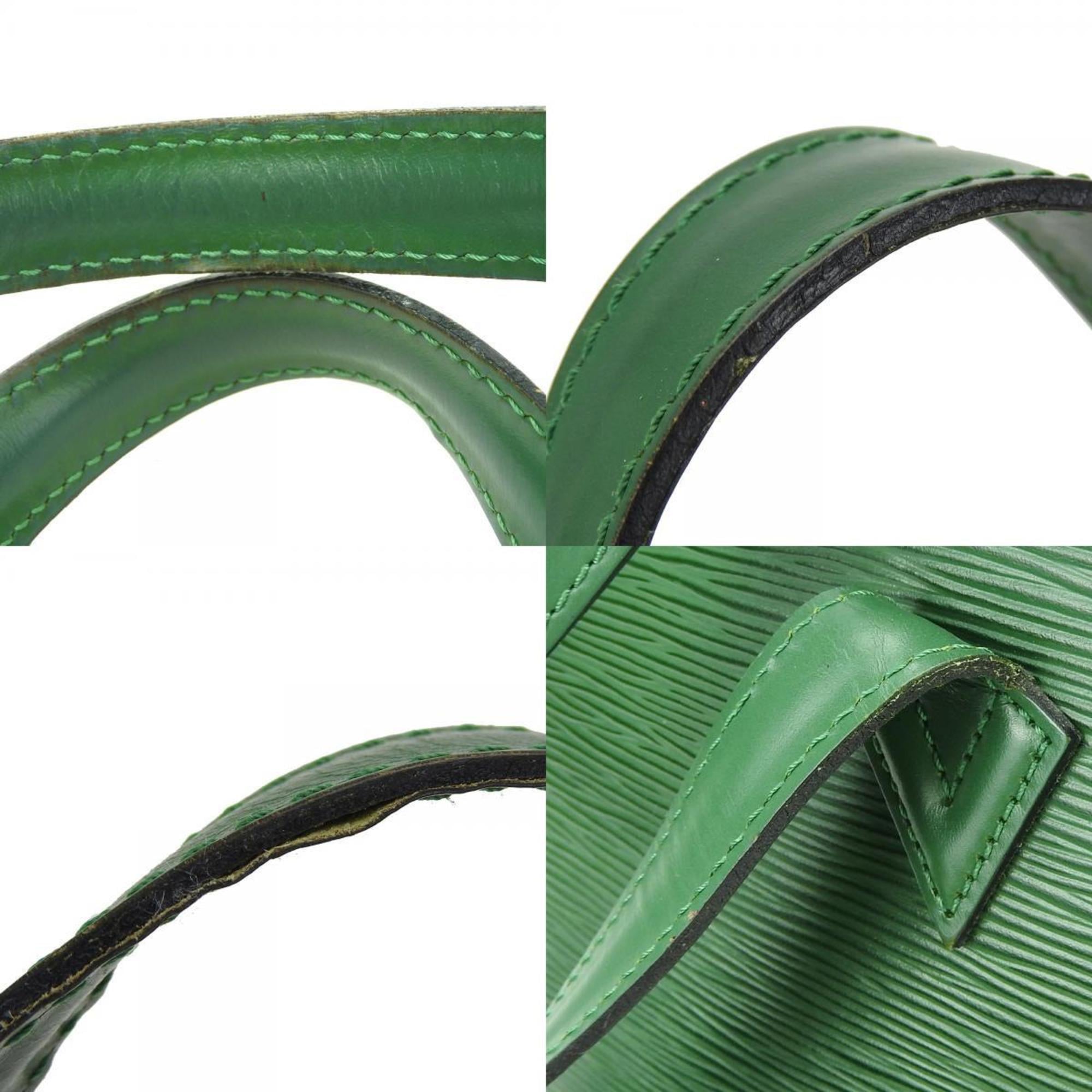 Louis Vuitton Borneo Green Epi Leather Handbag