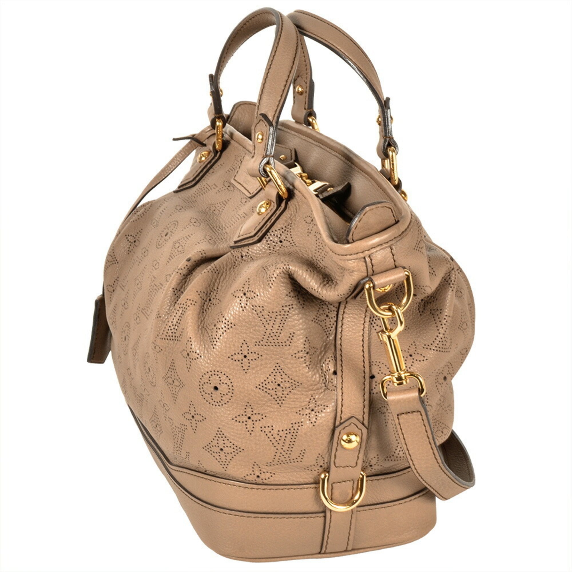 Louis Vuitton Beige Beige Poodle Monogram Mahina Leather Tote Bag