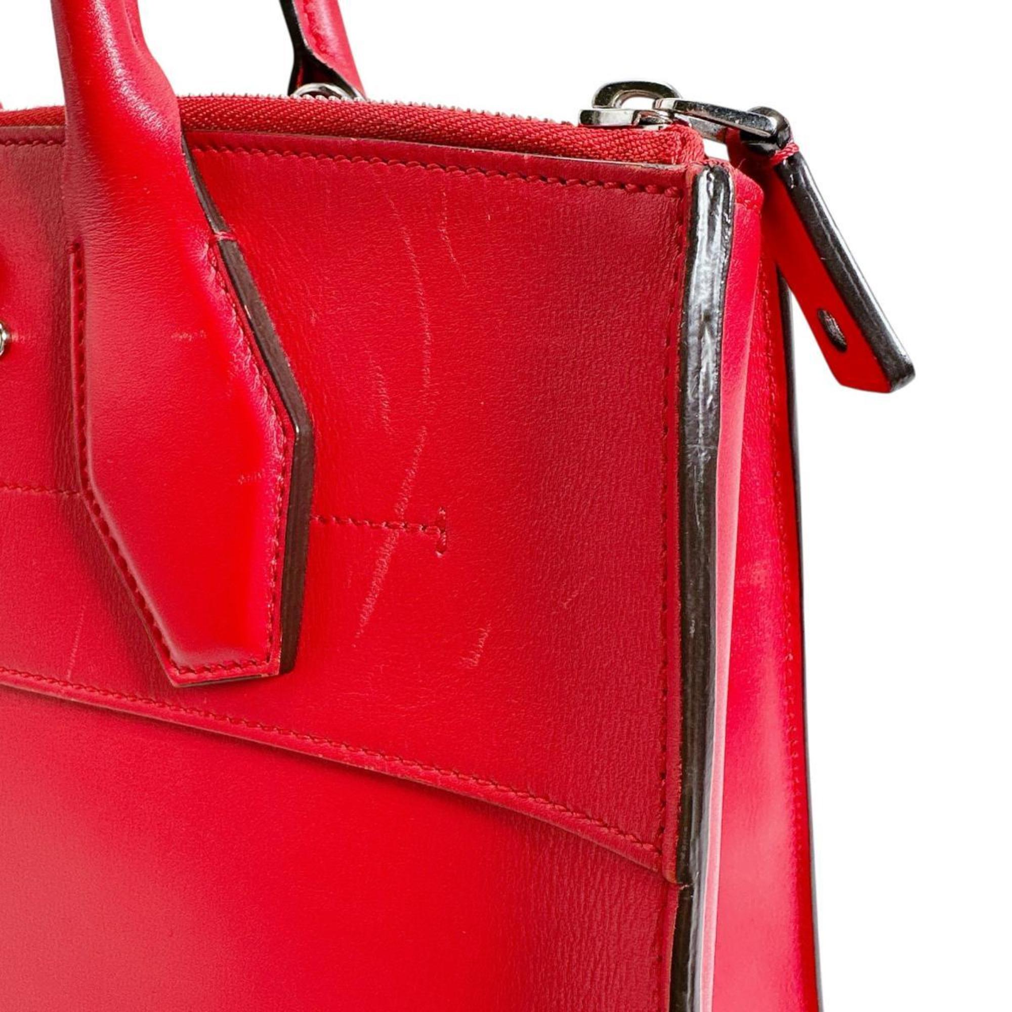 Louis Vuitton Red Color Leather Handbag