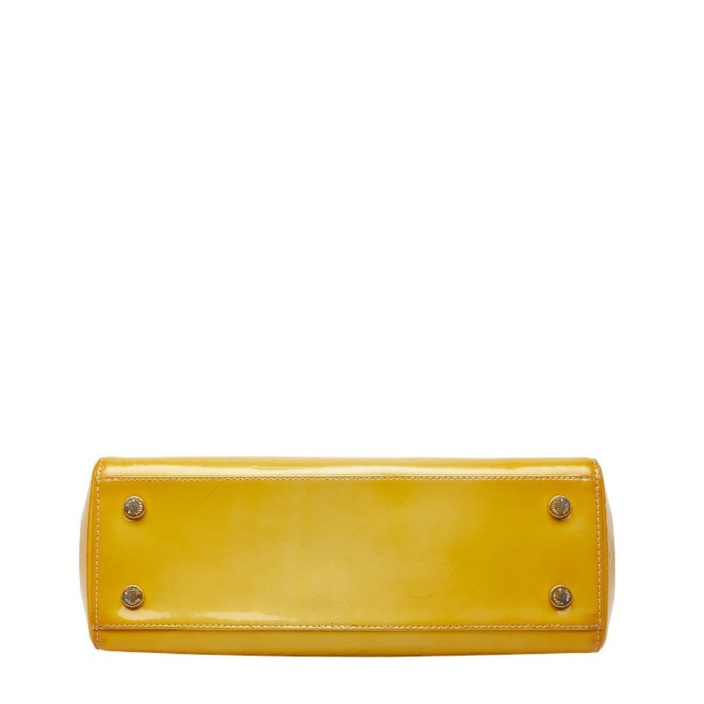 Louis Vuitton Citrin Yellow Monogram Vernis Handbag Shoulder Bag