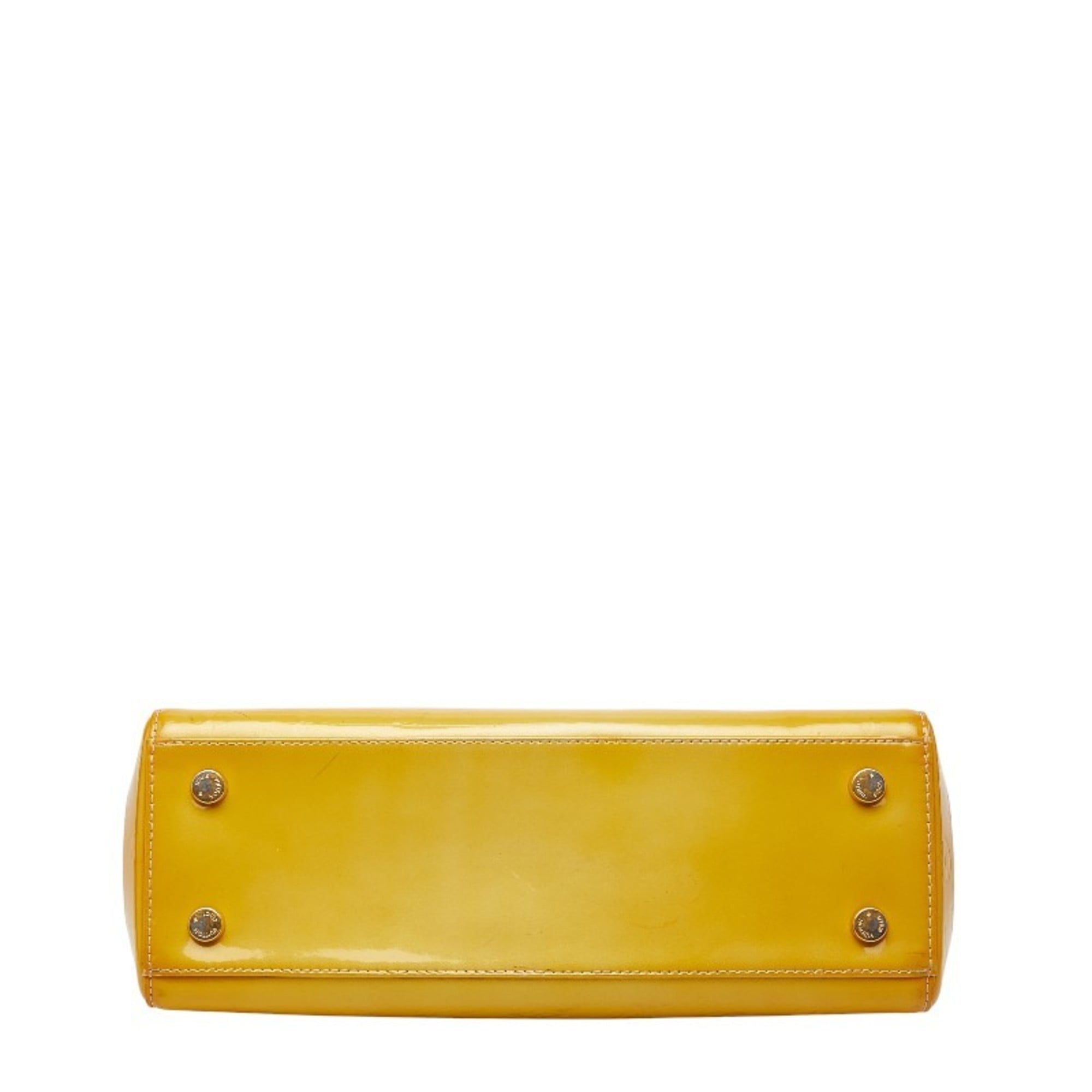 Louis Vuitton Citrin Yellow Monogram Vernis Handbag Shoulder Bag
