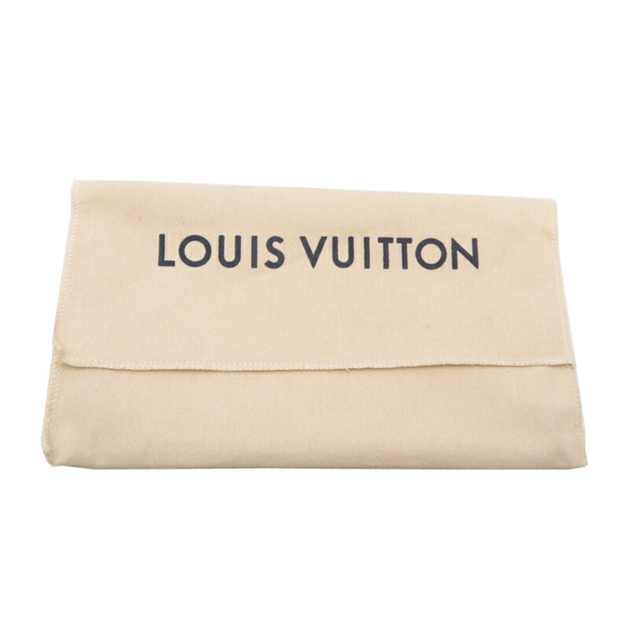 Louis Vuitton Beige Black Monogram Empreinte Long Wallet (Tri-Fold)