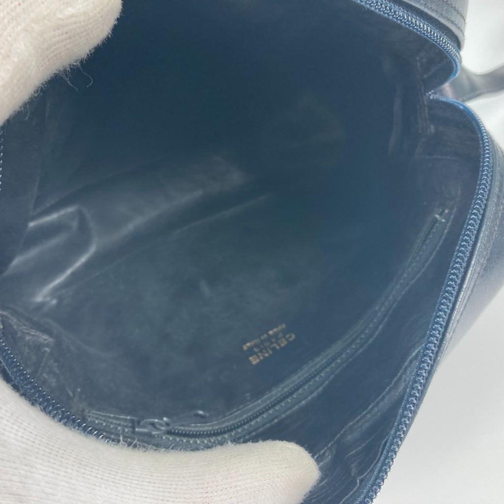 Celine Black Leather Pochette Shoulder Bag