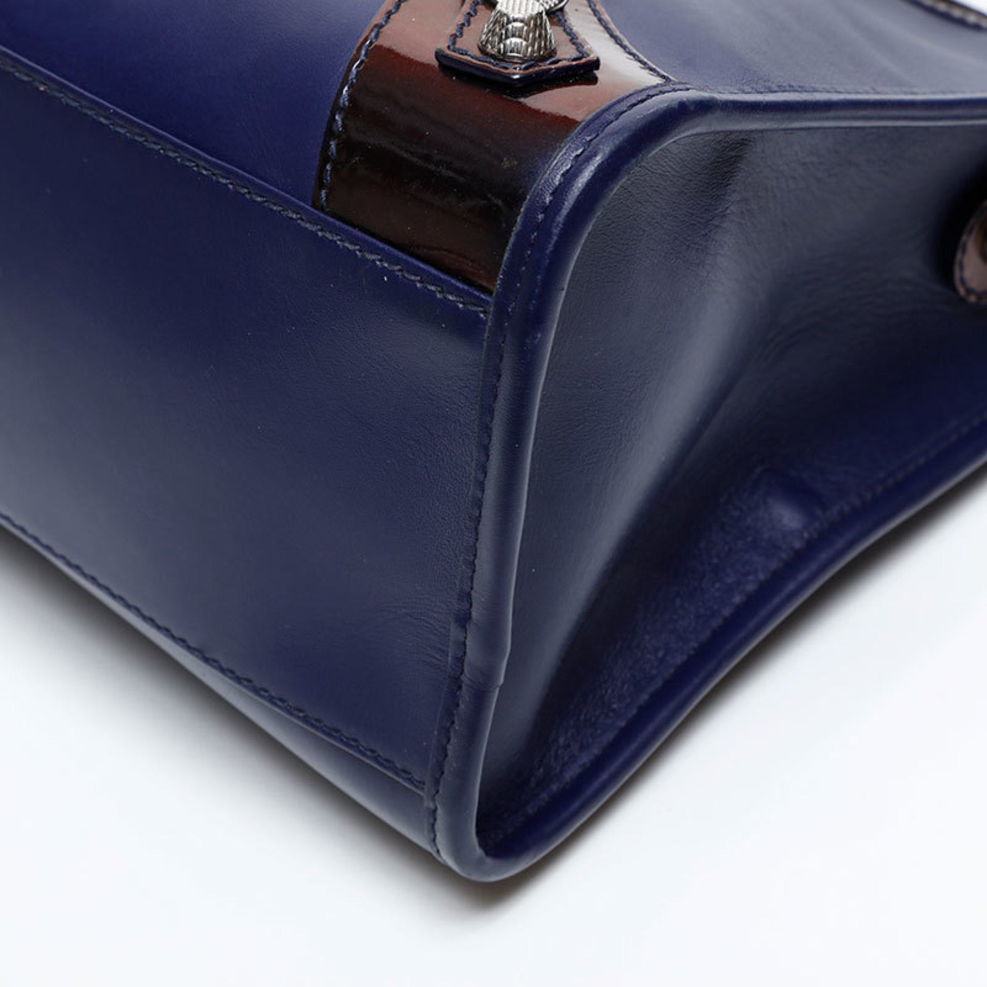Balenciaga Purple Leather Hand