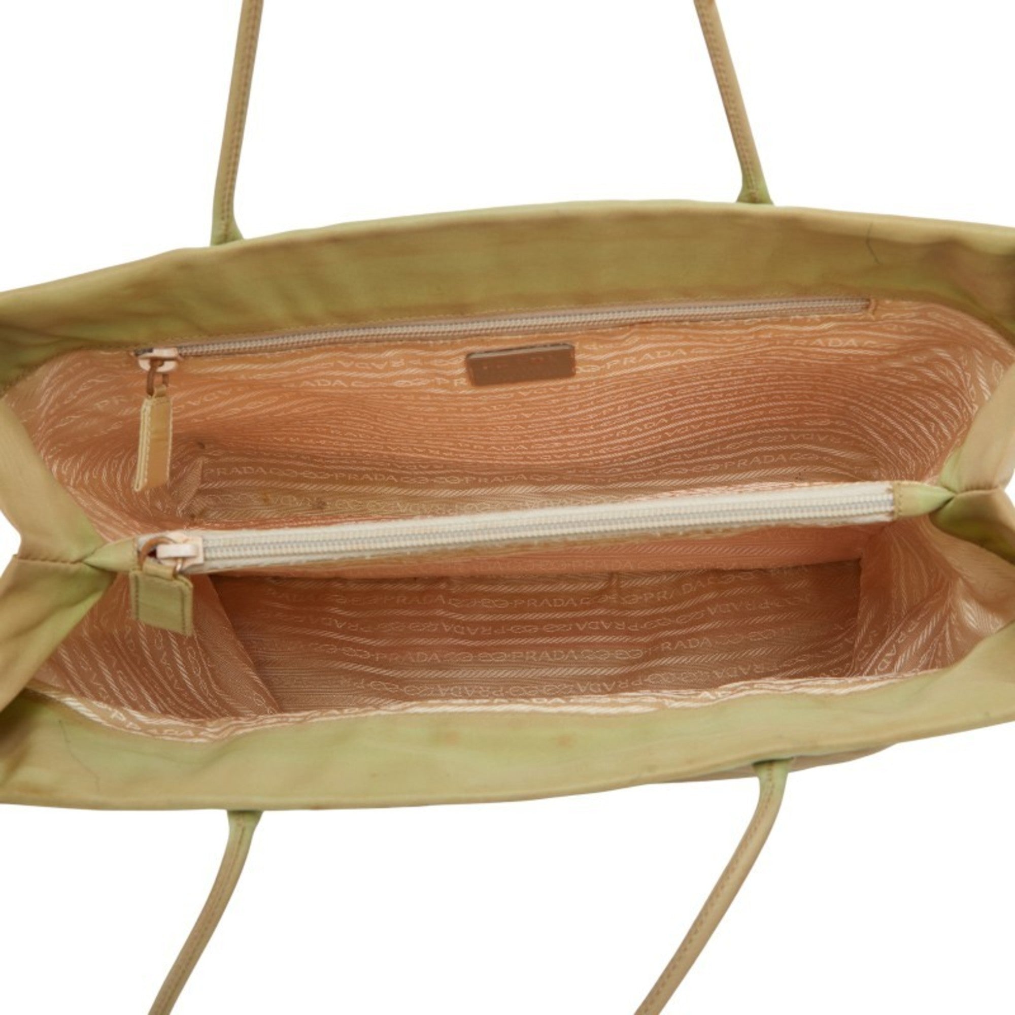 Prada Beige Nylon Handbag Tote Bag