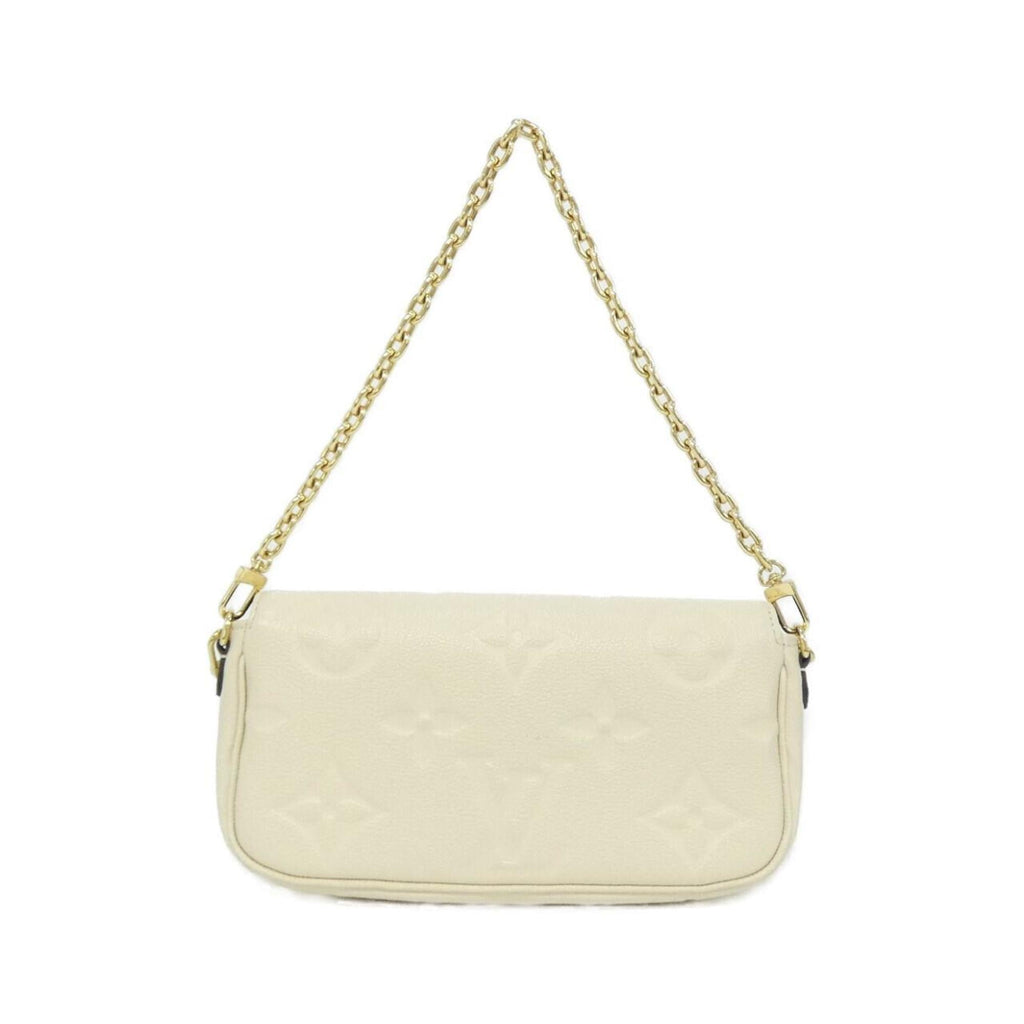 Louis Vuitton Cream Leather Shoulder Bag