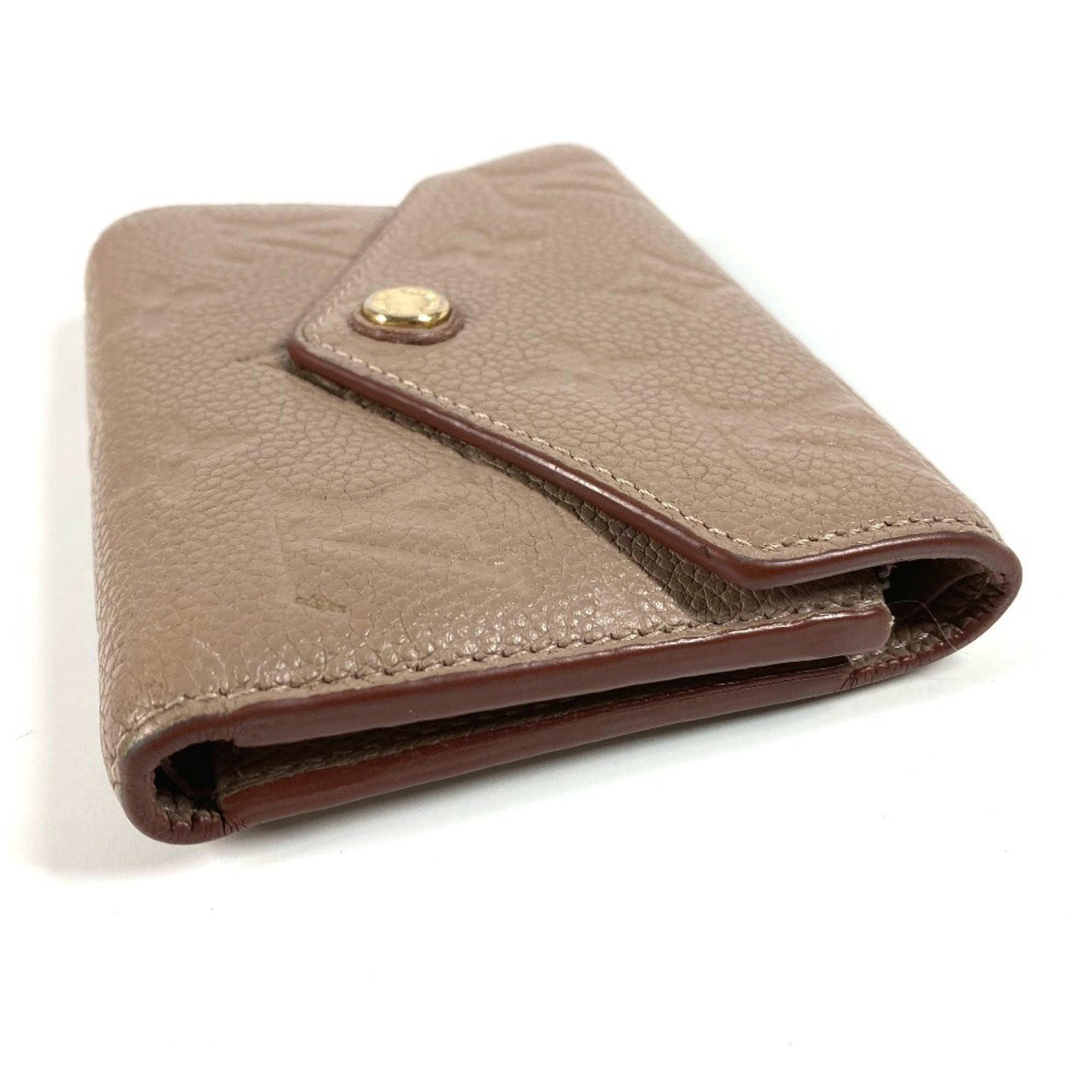 Louis Vuitton Beige Monogram Empreinte Wallet (Tri-Fold)