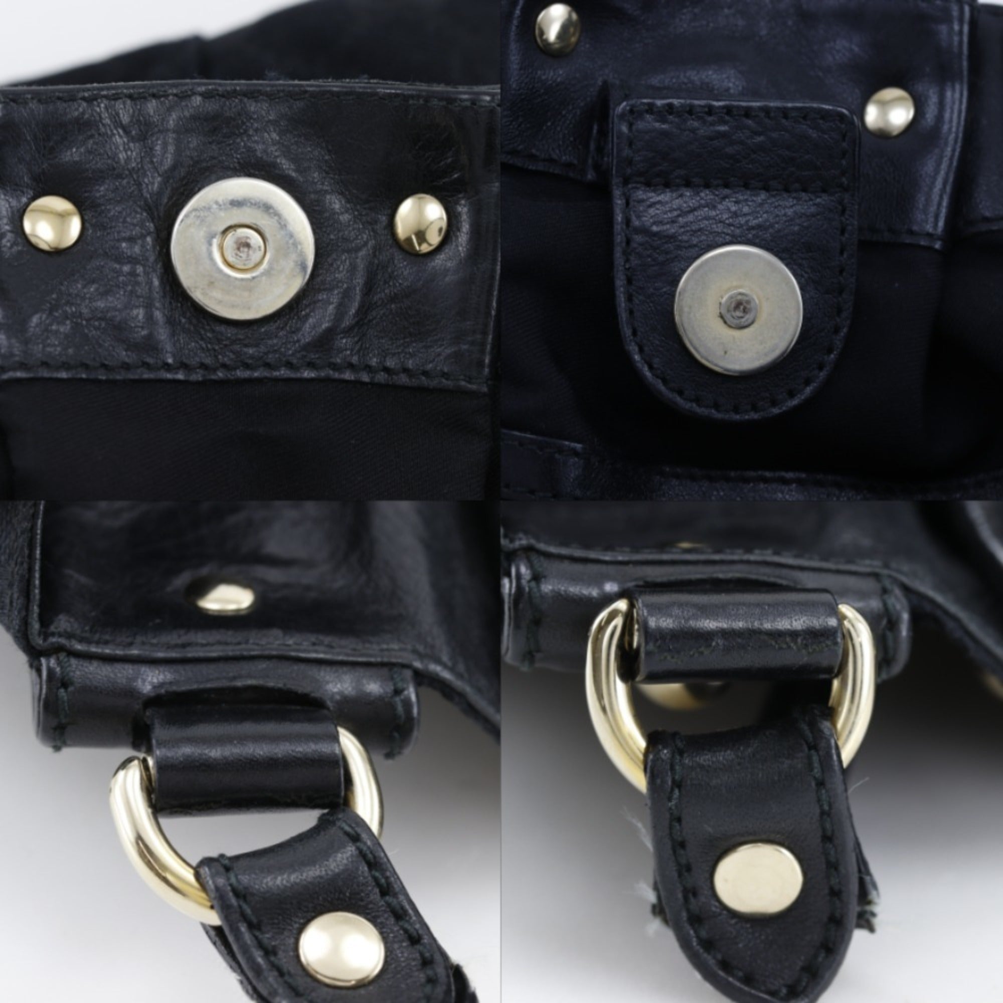 Gucci Gg Canvas Black Gg Canvas Tote Bag (Pre-Owned)