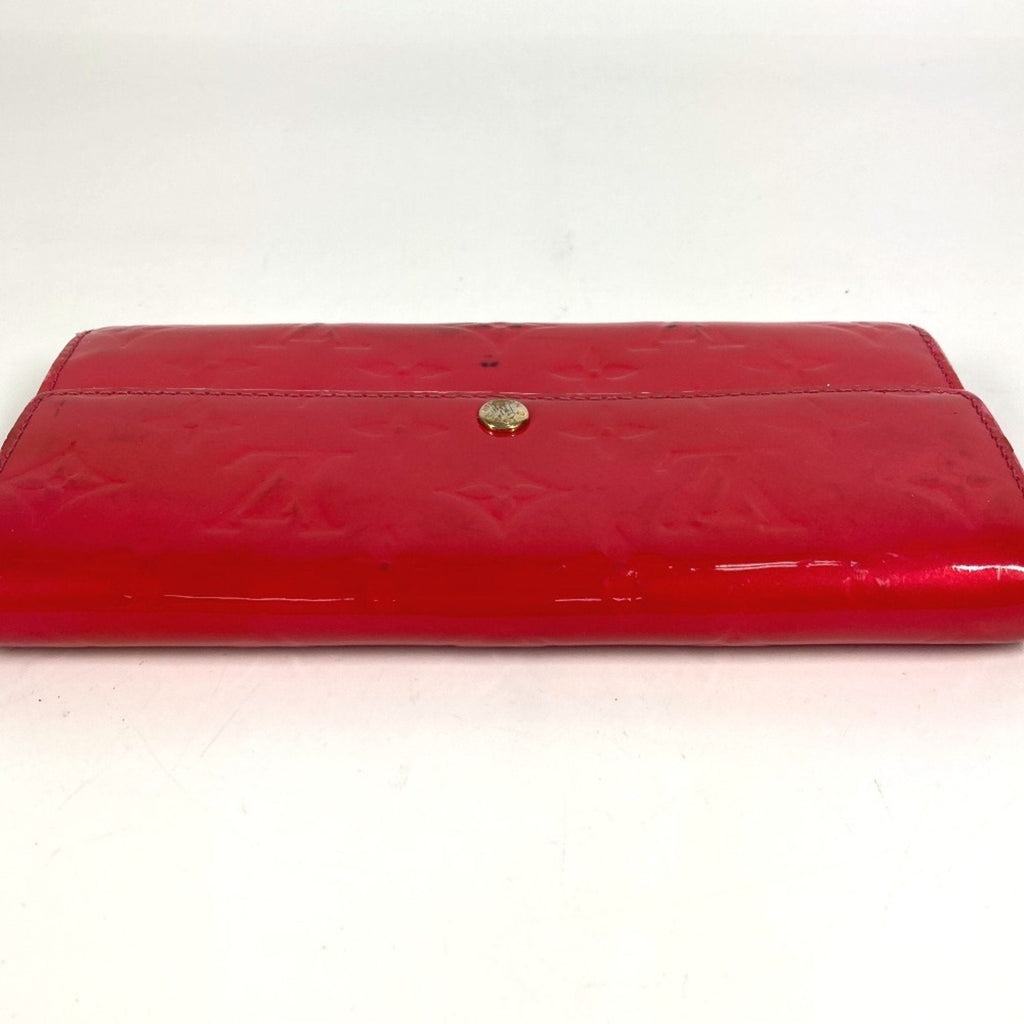Louis Vuitton Galle Pink Rose Pop Monogram Vernis Long Wallet
