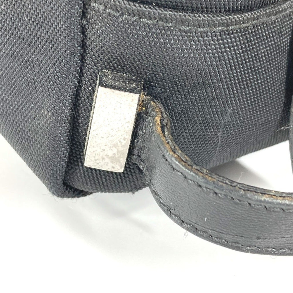 Gucci Black Canvas Leather Clutch Bag Pouch (Pre-Owned)