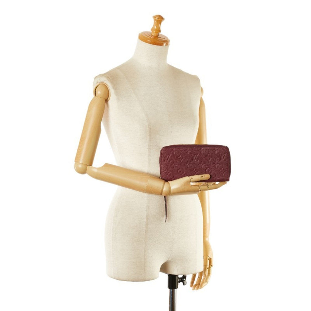 Louis Vuitton Purple Raisin Leather Long Wallet